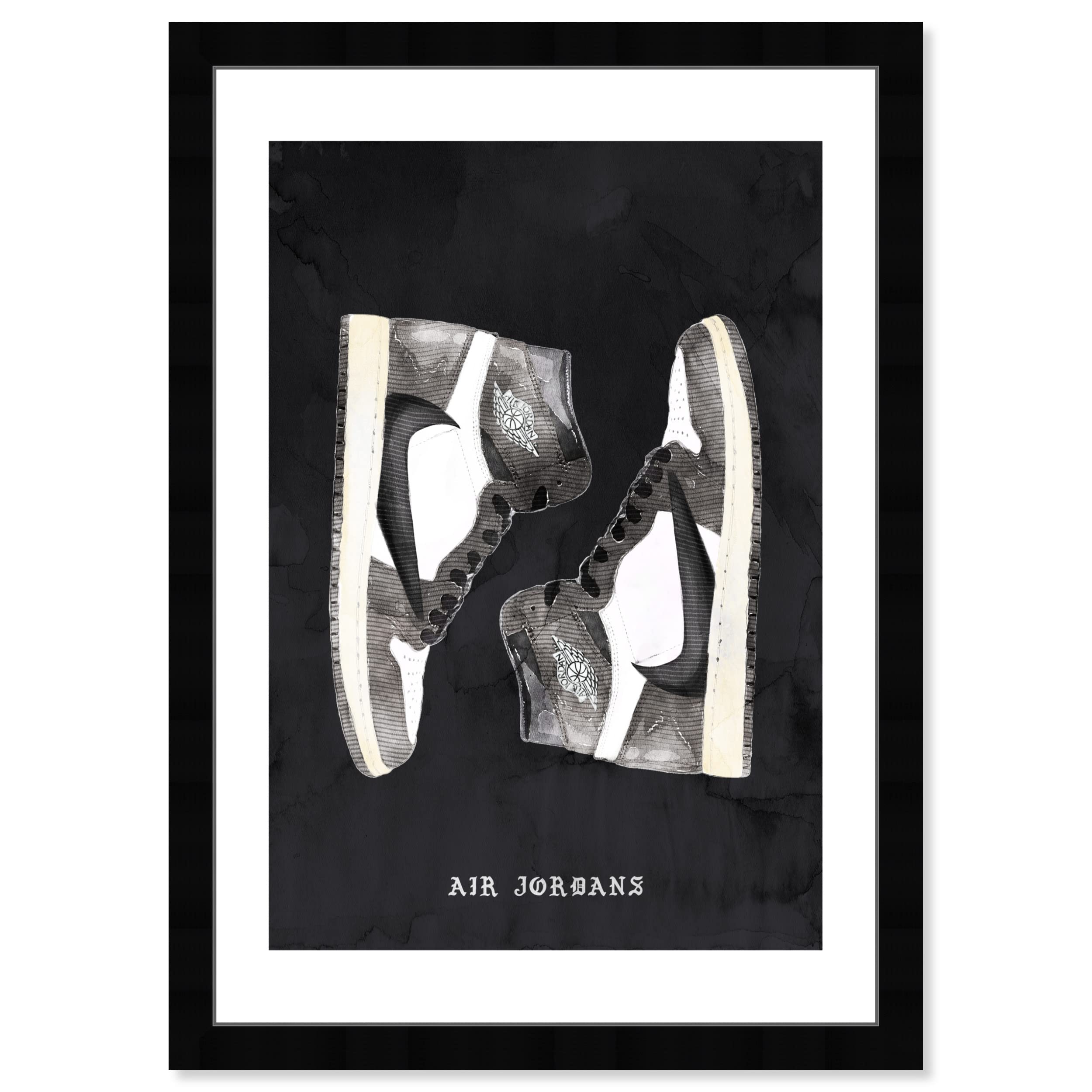 Wynwood Studio Fashion And Glam Modern Retro Basketball Fashion Canvas Wall Art Classic Sneakers Iii Living Room Bedroom And Bat