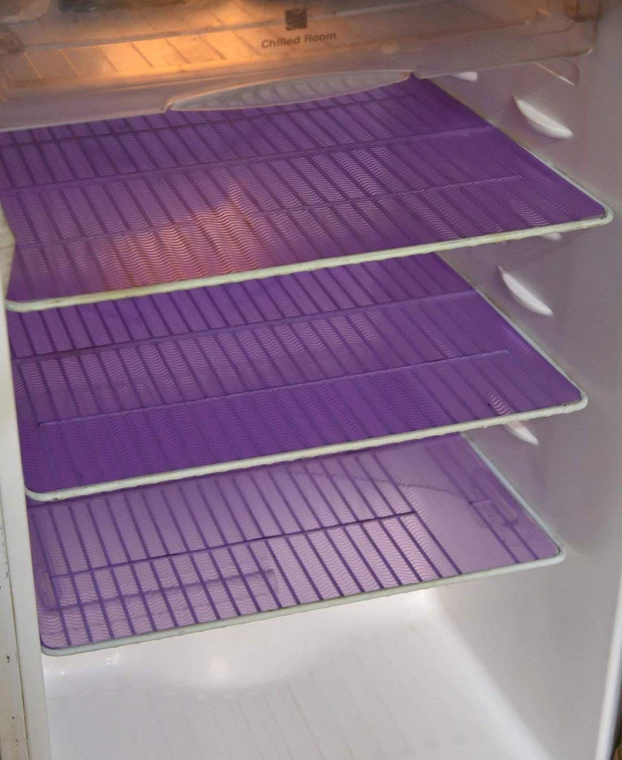 Kuber Industries Refrigerator Drawer Mat/Fridge Mat/Multipurpose Mat Set Of 6 Pcs (13 * 19 Inches) (Blue) Code-Va325