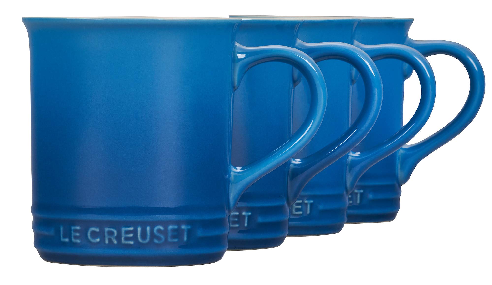Le Creuset Stoneware Set Of 4 Mugs, 14 Oz. Each, Marseille