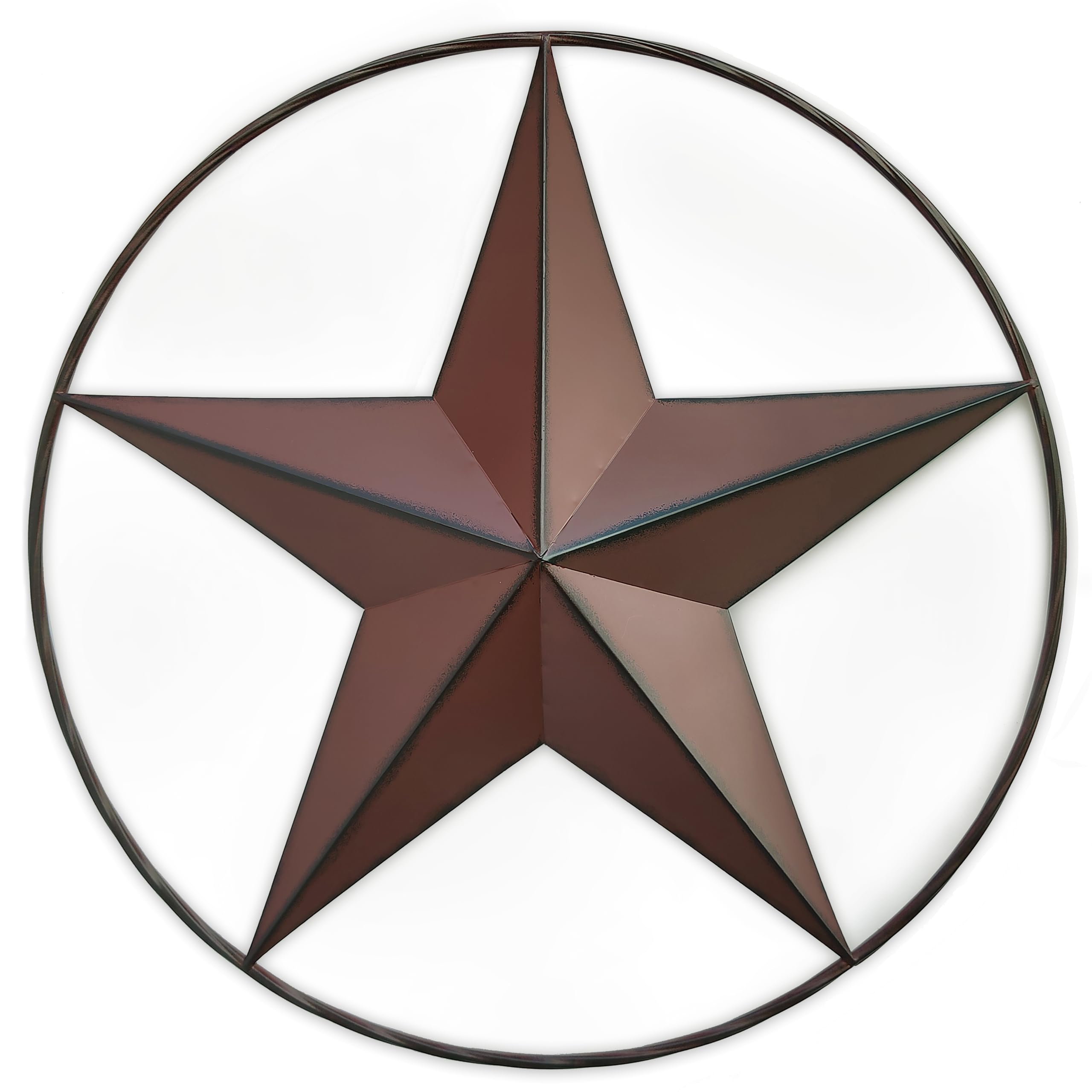 VIVICOMFY 24.5 Red Large Barn Star Wall Decor-Americana Exterior House Decor-Metal Star for Outside Texas Stars Art Rustic Vinta