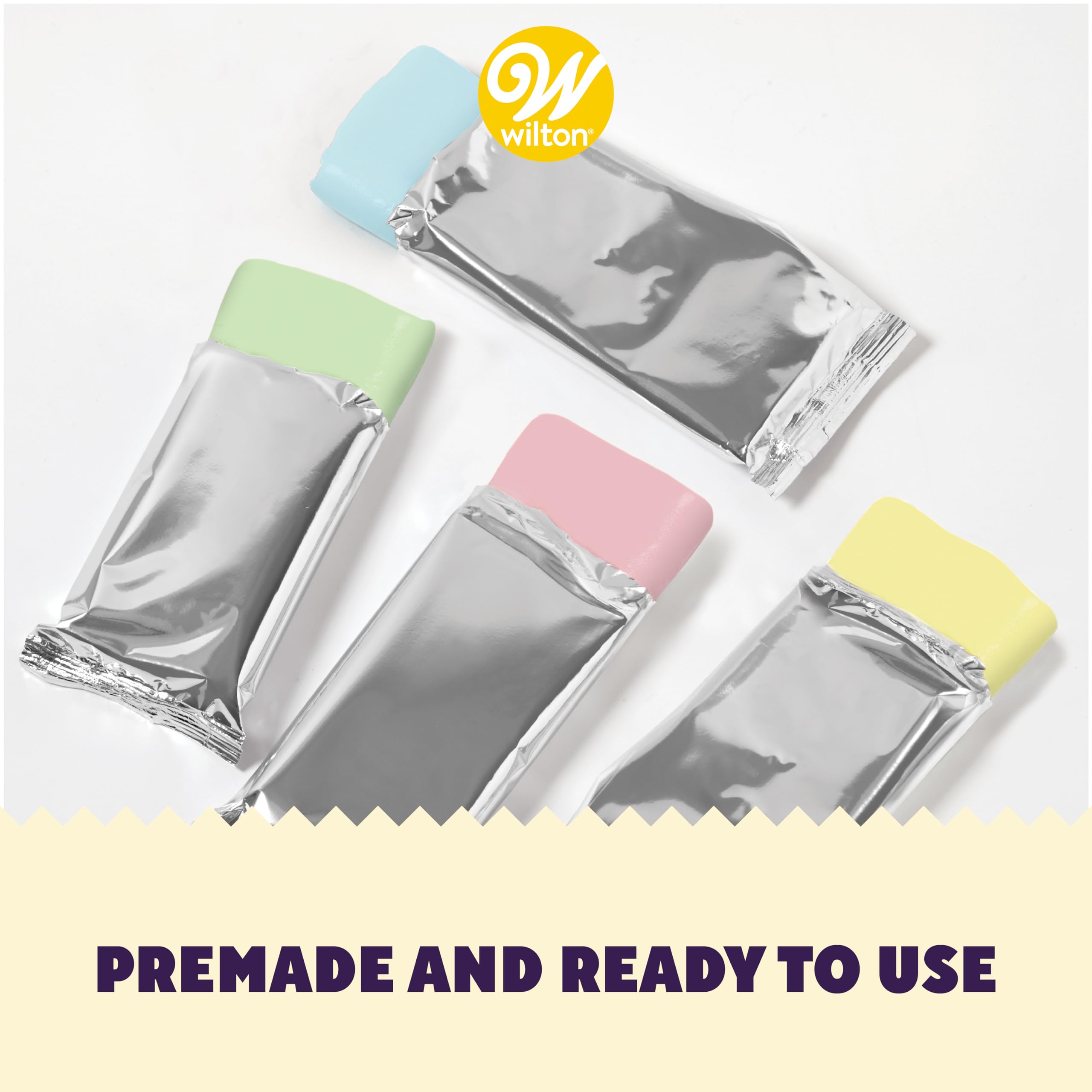 Wilton Decorator Preferred Pastel Fondant, Fondant Icing 4 Count(Pack Of 1)