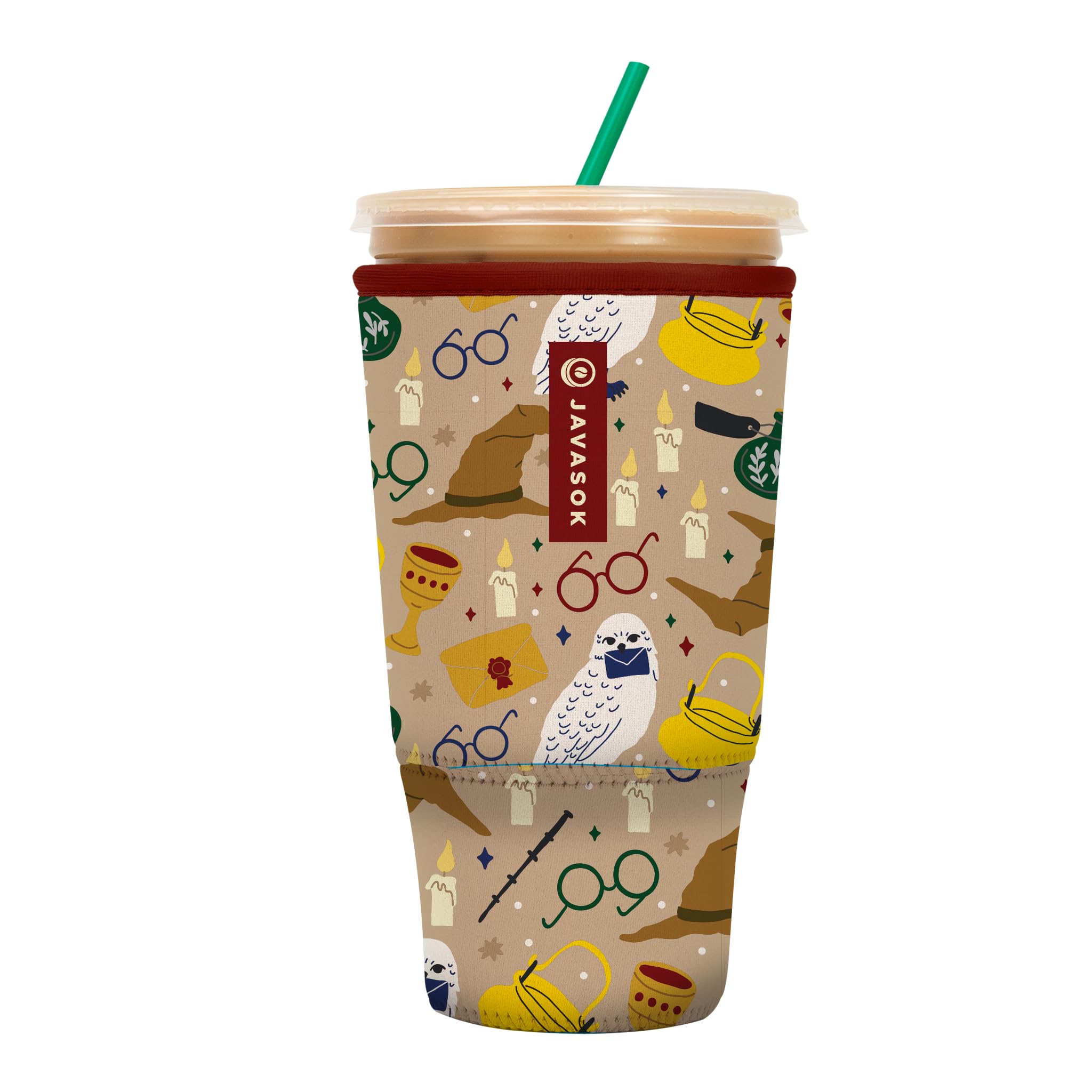 Sok It Java Sok Iced Coffee & Cold Soda Insulated Neoprene Cup Sleeve (Horcrux, XXLarge: 44-48oz)