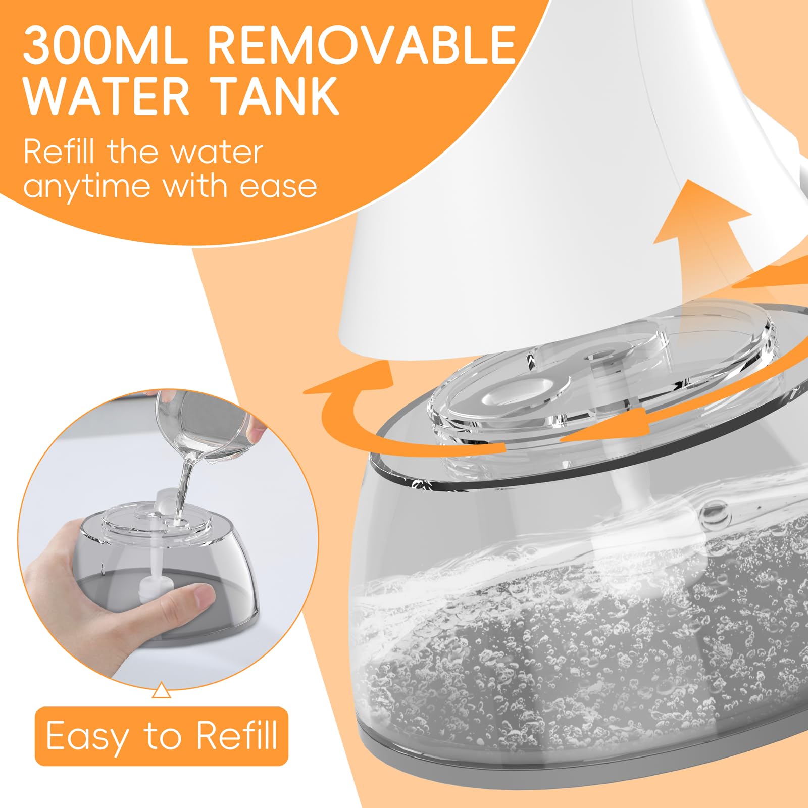 Steamer For Clothes, 1500W Powerful Handheld Clothes Steamer, Garment Steam Iron, Wrinkles Remover For Garment, Curtain And Bedd