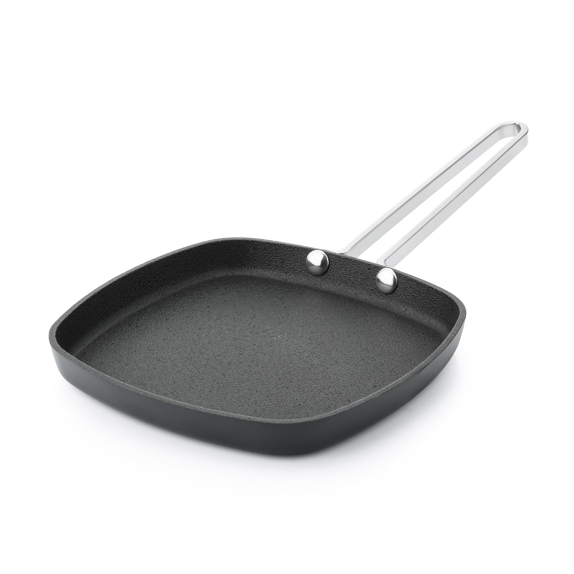 Starfrit The Rock Terra 6 (16cm) Ceramic Square Pan, Black Marble