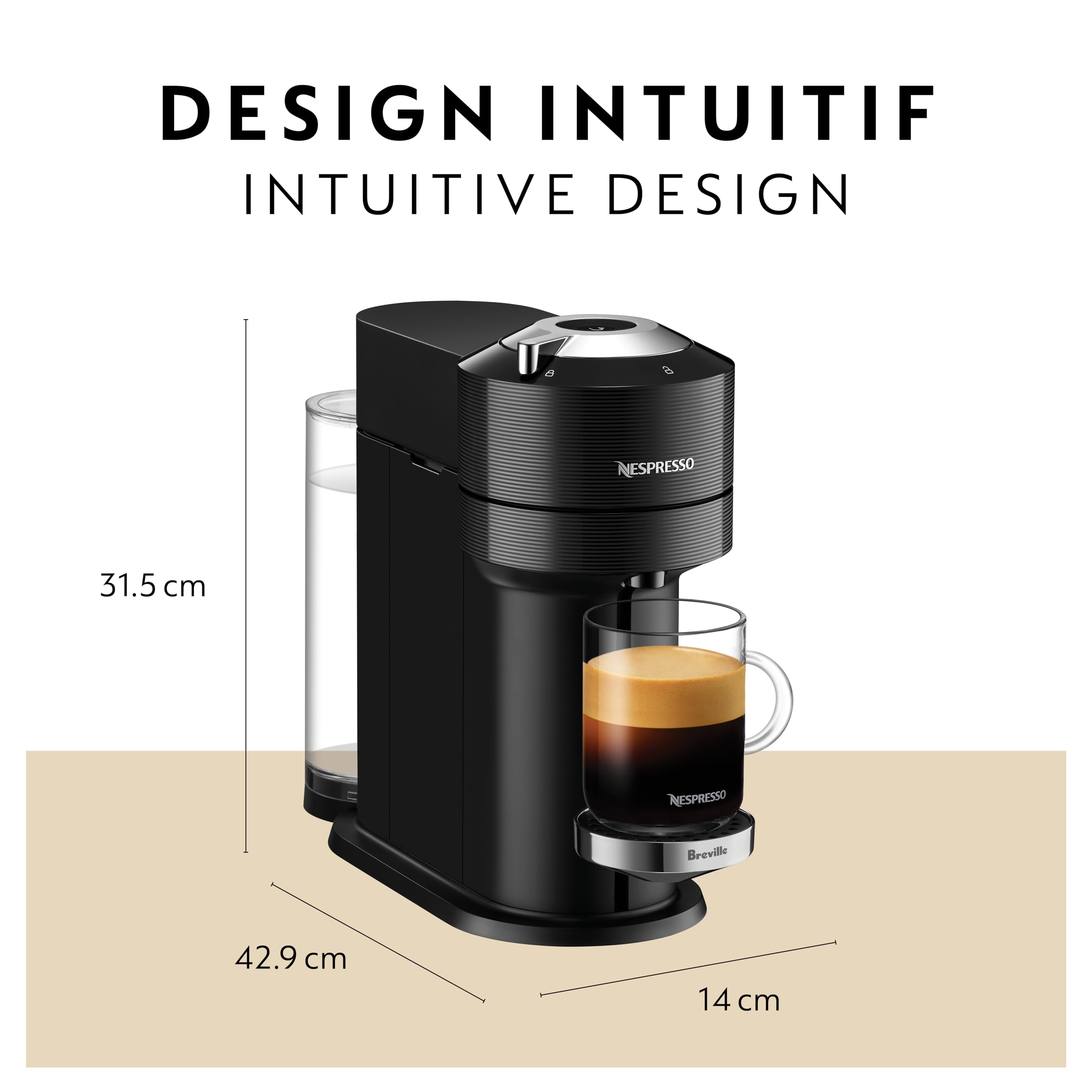 Nespresso Vertuo Next Premium Coffee And Espresso Maker By Breville With Aeroccino Milk Frother