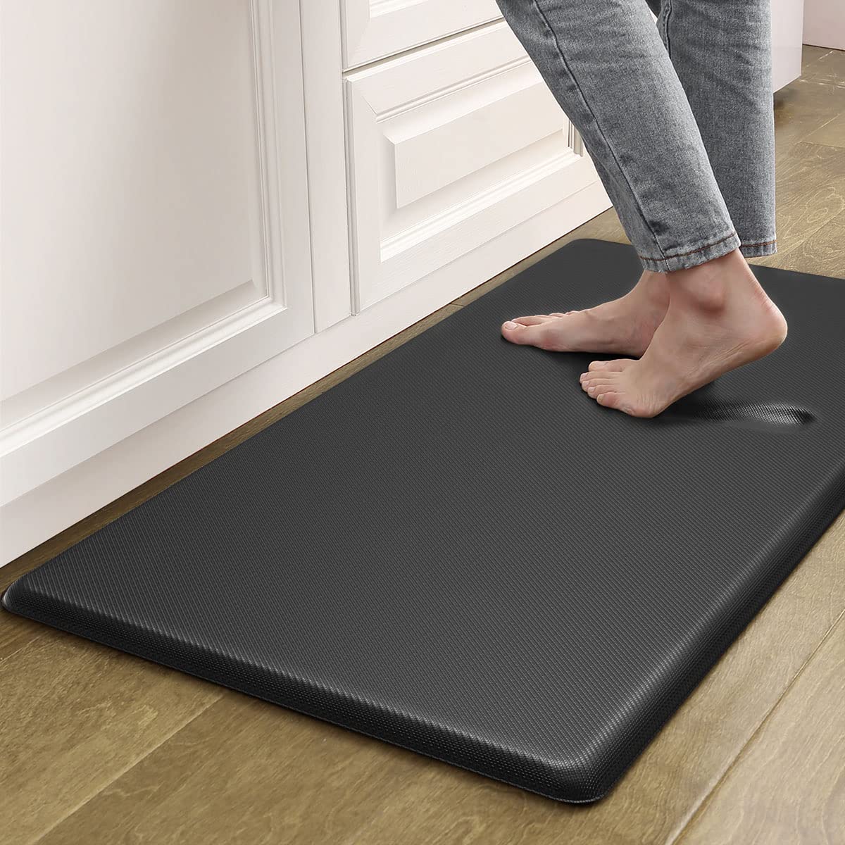 Artnice Anti Fatigue Kitchen Floor Mat, 3/4 Inch Thick Non-Slip Standing Desk Mat, Waterproof Comfort Kitchen Rugs For Home, Sin