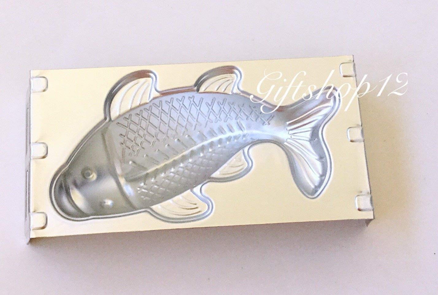 Giftshop12 Aluminum Fish Shaped Mold Pan With A Supporting Frame Size 5 Inches ( Small)