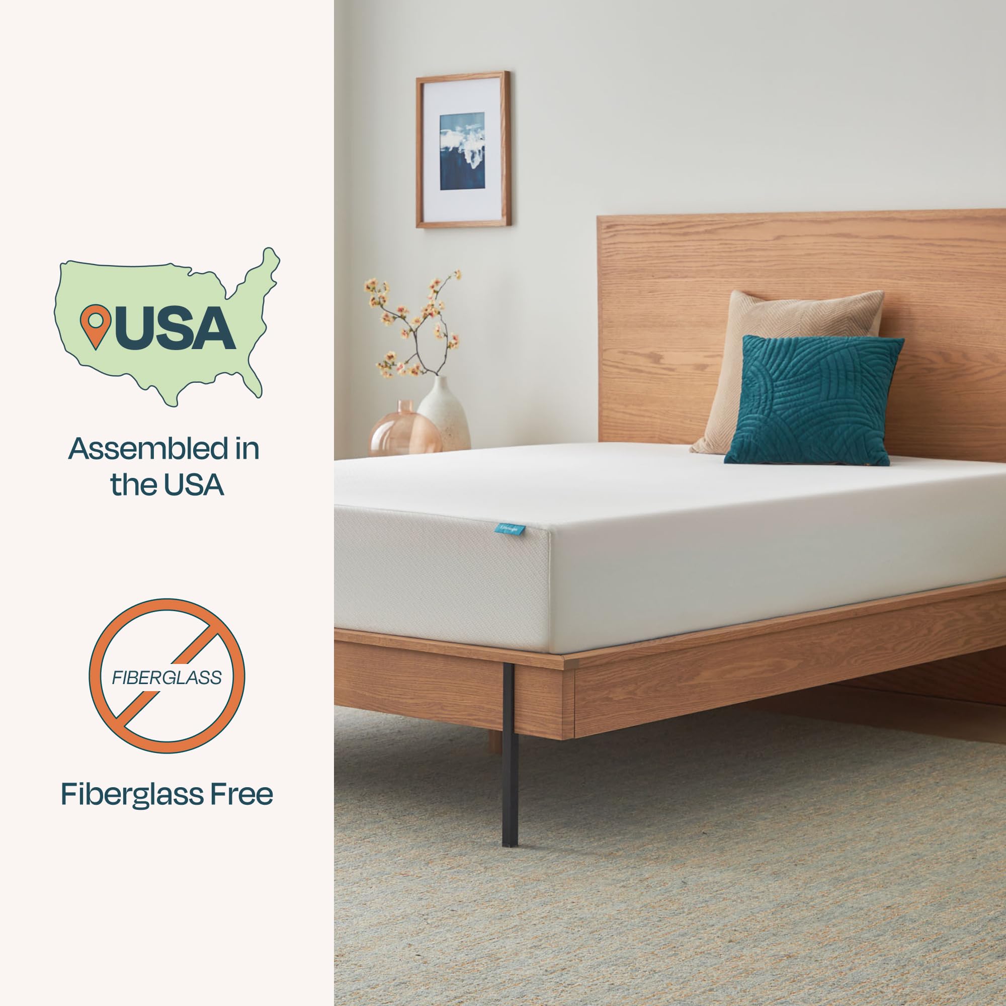 Linenspa 10 Inch Gel Infused Memory Foam Mattress - King Size - Medium Plush - Cooling Gel - Mattress in a Box - Primary or Gues