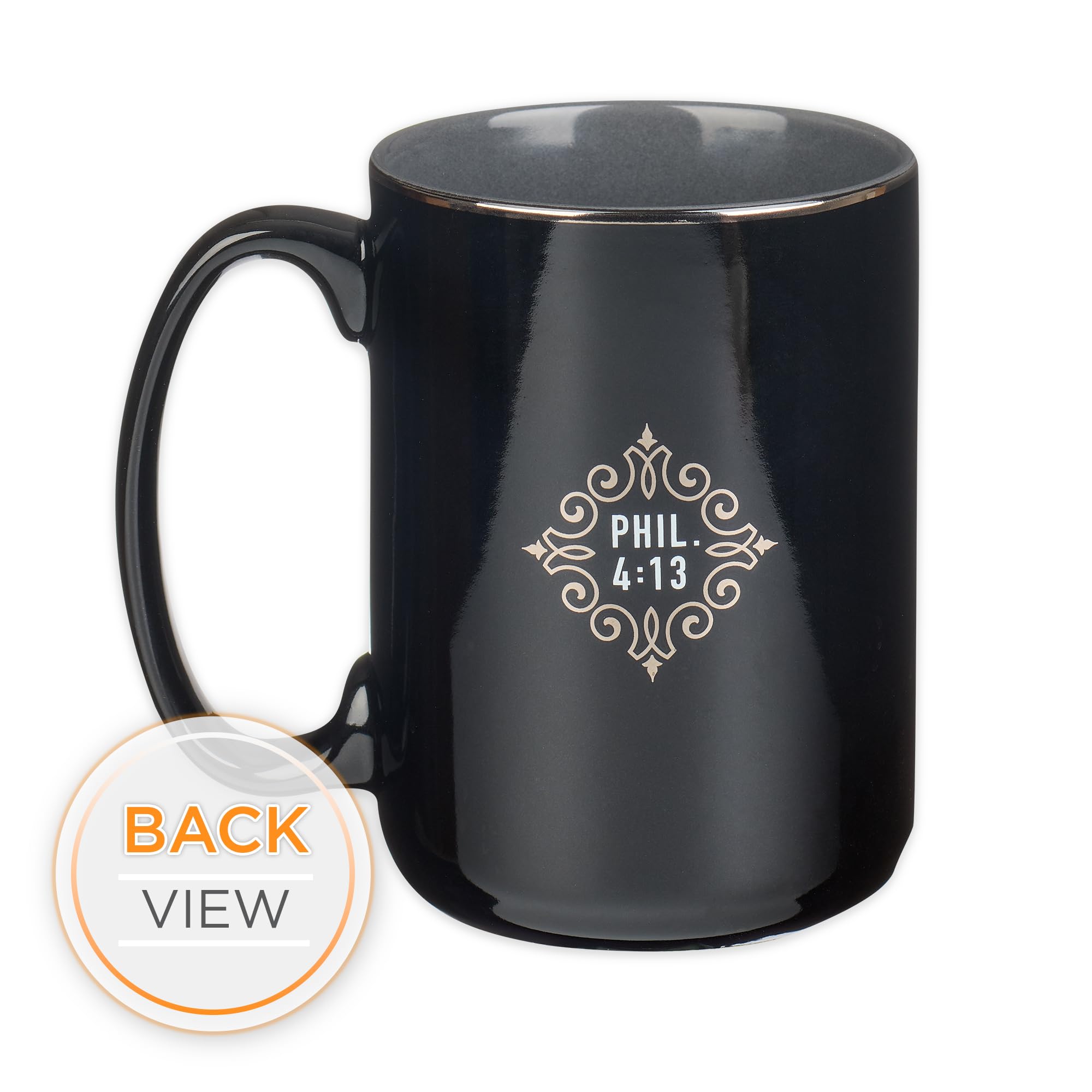Christian Art Gifts Large Ceramic Bible Verse Coffee & Tea Mug For Men: I Can Do All Things - Phil. 4:13 Inspirational Scripture