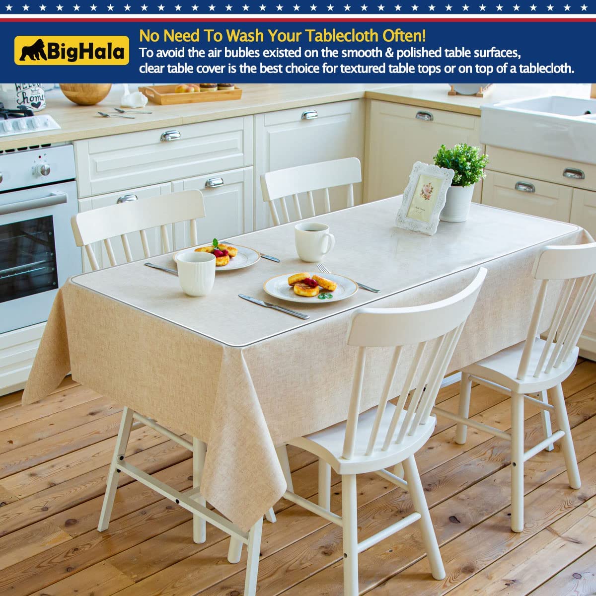 Clear Plastic Protector Wood Furniture Table Topper Protective Cover Dining Living Room Countertop Thick Pvc Tablecloth Vinyl Ma