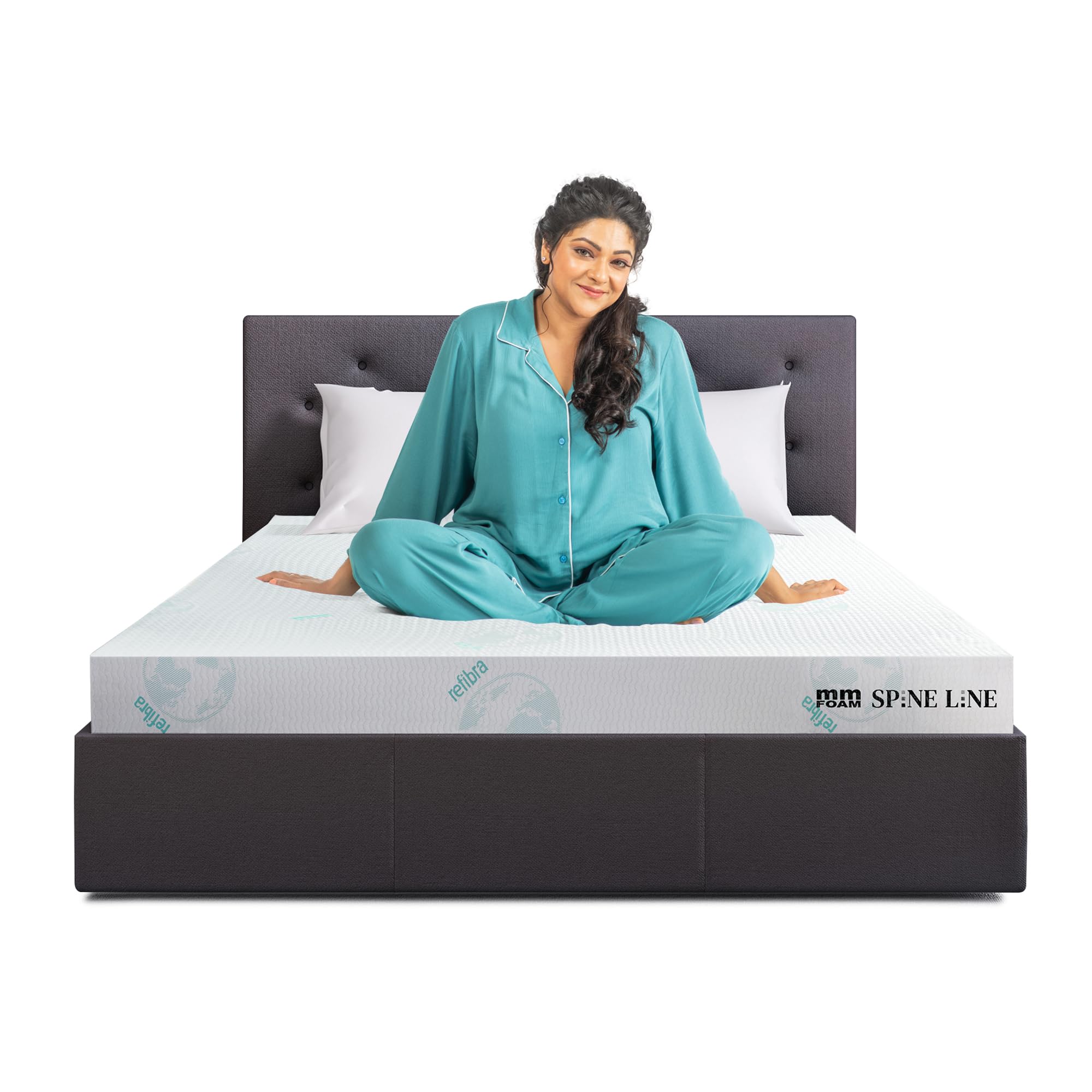 MM FOAM Spineline Orthopedic 100% Latex Mattress with Free Life Companion Latex Pillows for Enhanced Support | King, 78 x 72 x 8