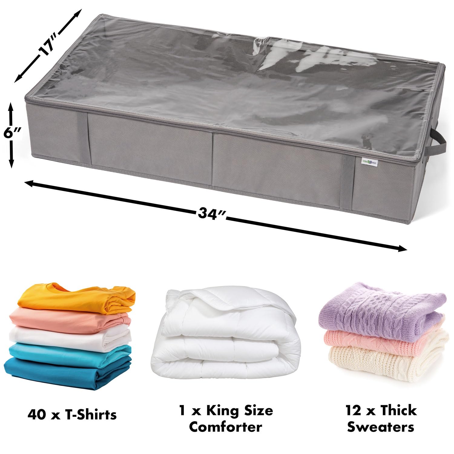 StorageExpert Closet Organizers and Storage - Maximize Space with Under Bed Storage Containers & Clothes Storage - Ideal Closet