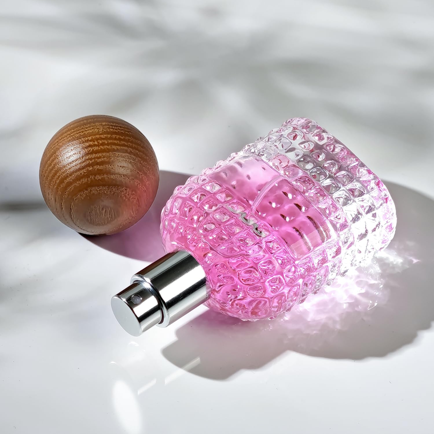 Yerpkefey 30Ml/1.0 Oz Glass Spray Bottle Perfume Atomizer,Vintage Perfume Bottles Empty Refillable Spray Bottle 2Pack (A1-30Ml)