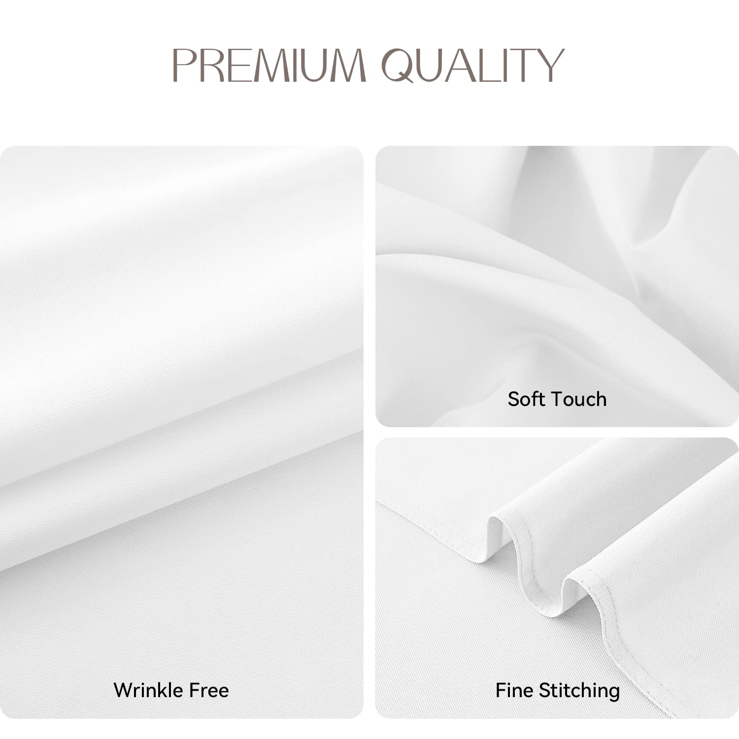 Romanstile Christmas Rectangle Tablecloth, 2 Pack 60 X 84 Inch, Stain And Wrinkle Resistant Washable Polyester Table Cover For D