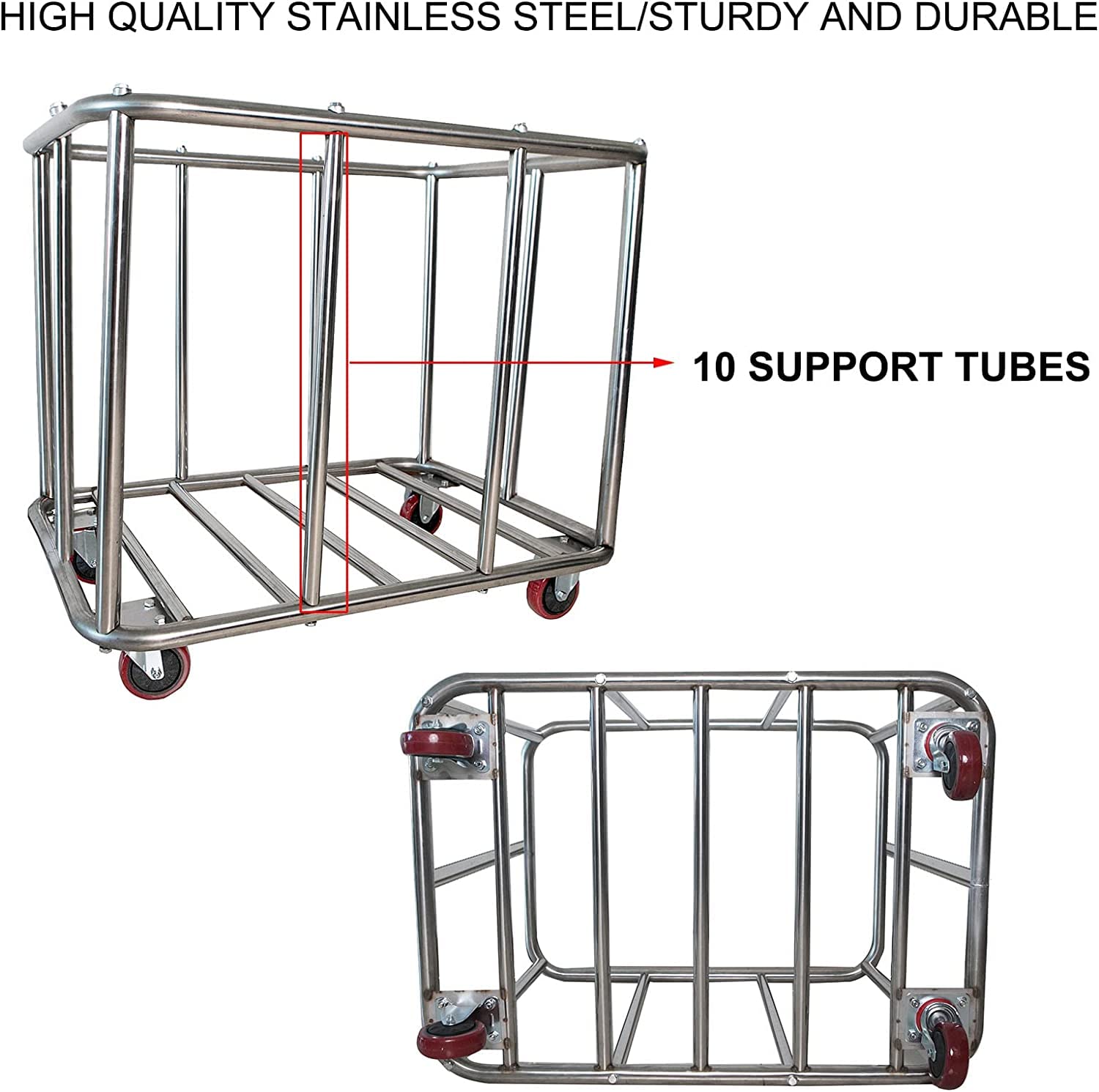 Laundry Cart Commercial,11.35 Bushel Large Industrial Rolling Laundry Hamper With 4 Inch Wheels,Household Heavy Duty Laundry Bas