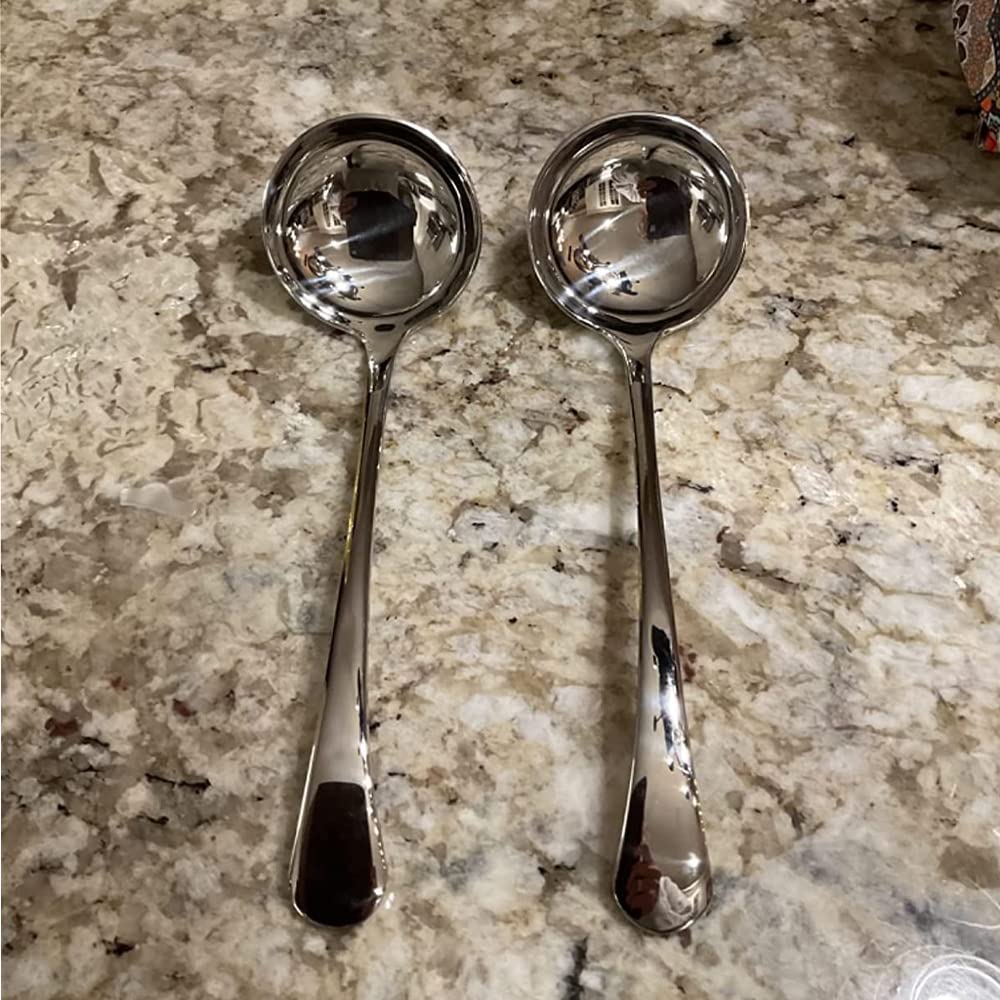 Siaiqiang Small Ladle,7.9 Inch Sauce Ladle,18/10 Stainless Steel Small Gravy Soup Serving Ladle For Sauces Or Serving Soup Spoon