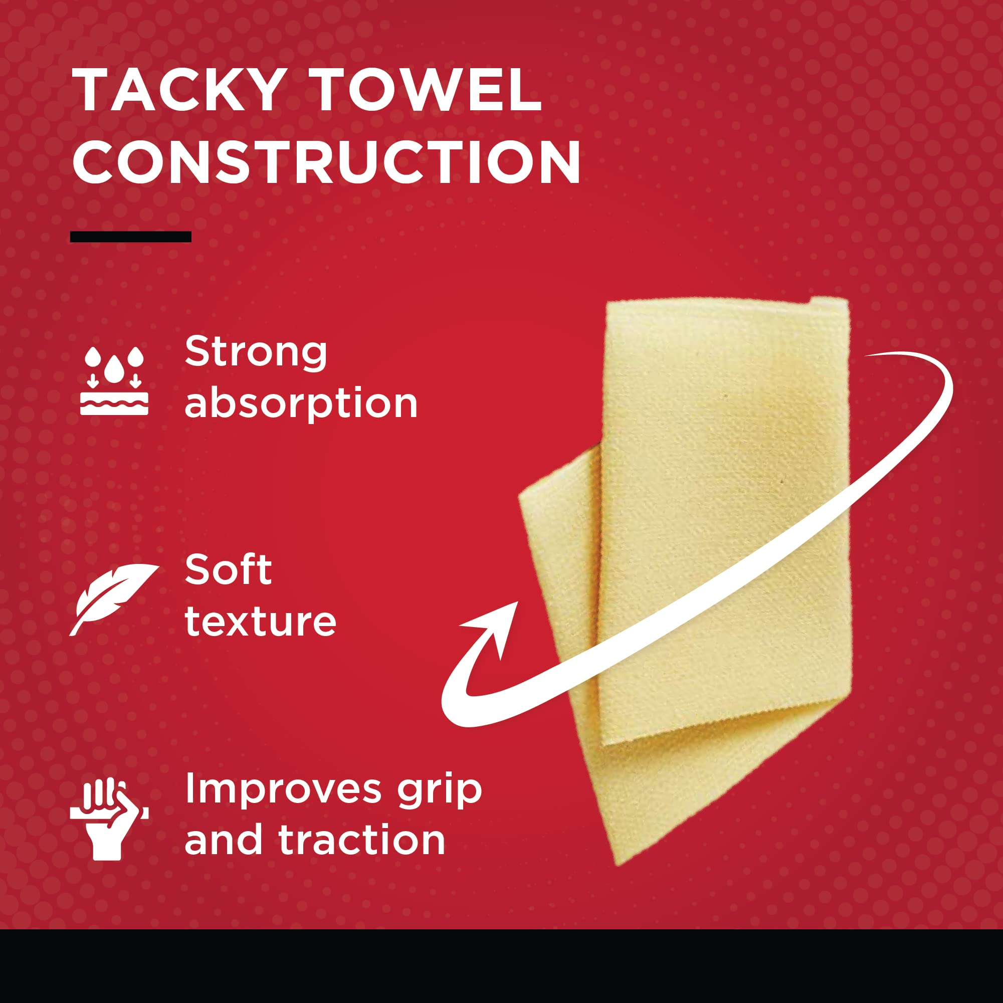 Gamma Tacky Towel Grip Traction Enhancer - Ideal For Tennis, Golf, Baseball, Football, Softball, Or Basketball 8.00'' X 5.00''