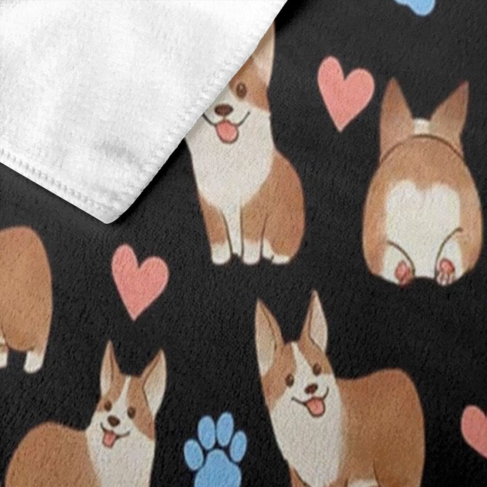 Cute Corgi Dog Men & Women Microfiber Beach Towel,Super Absorbent Quick Dry Oversized Bath Towel For Pool Bathroom Travel Sports