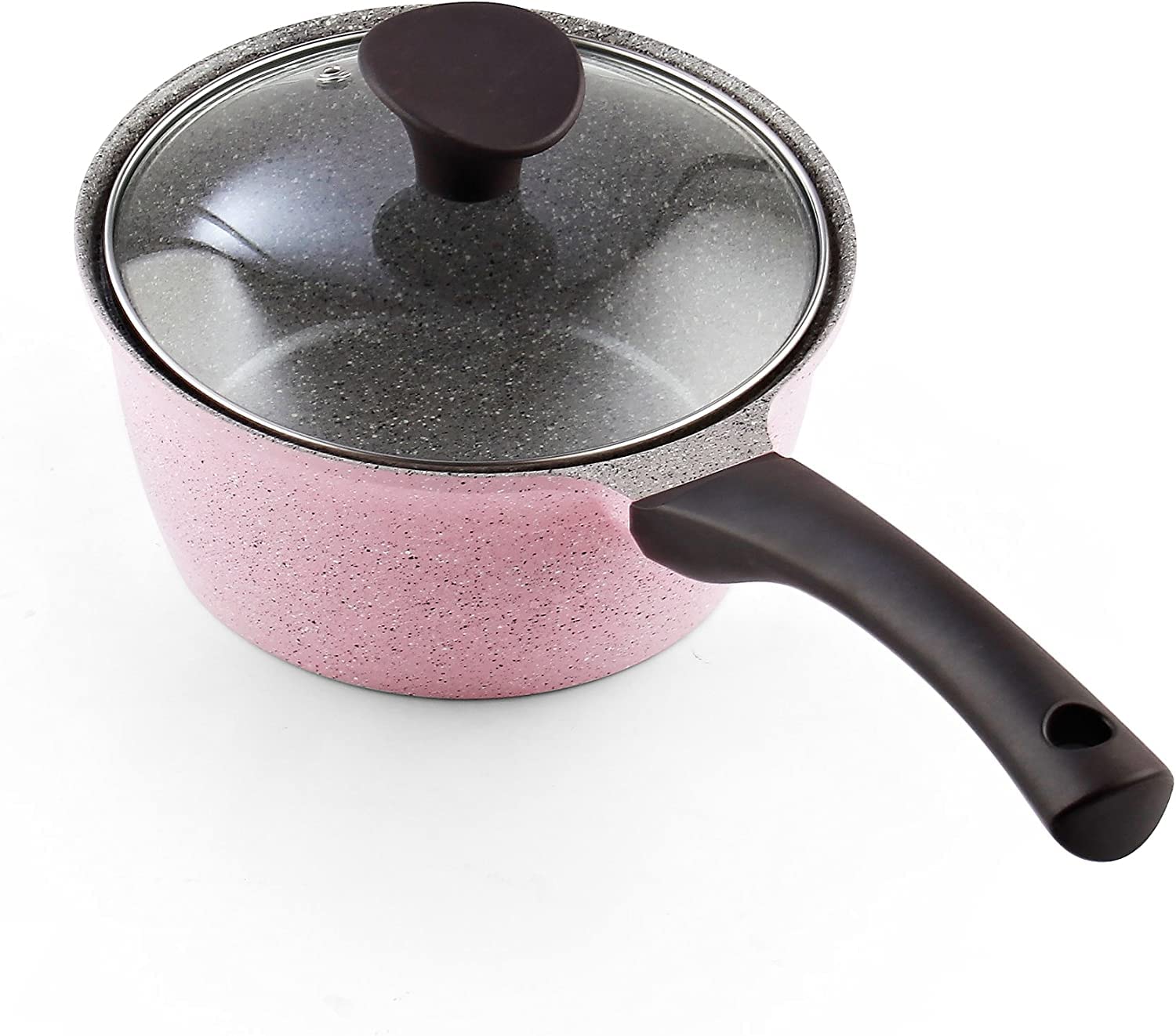 Cook N Home 6-Piece Nonstick Ceramic Coating Cookware Set, Multicolor