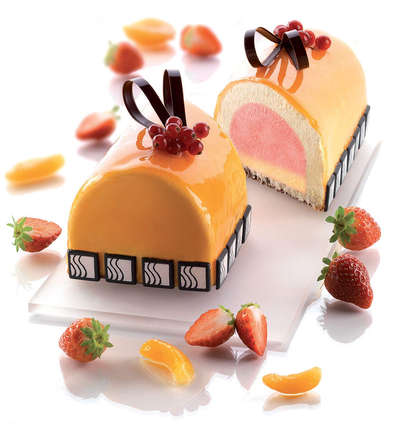 Silicone Log (Buche) Freezing And Baking Mold - 250X90Mm X 70Mm High
