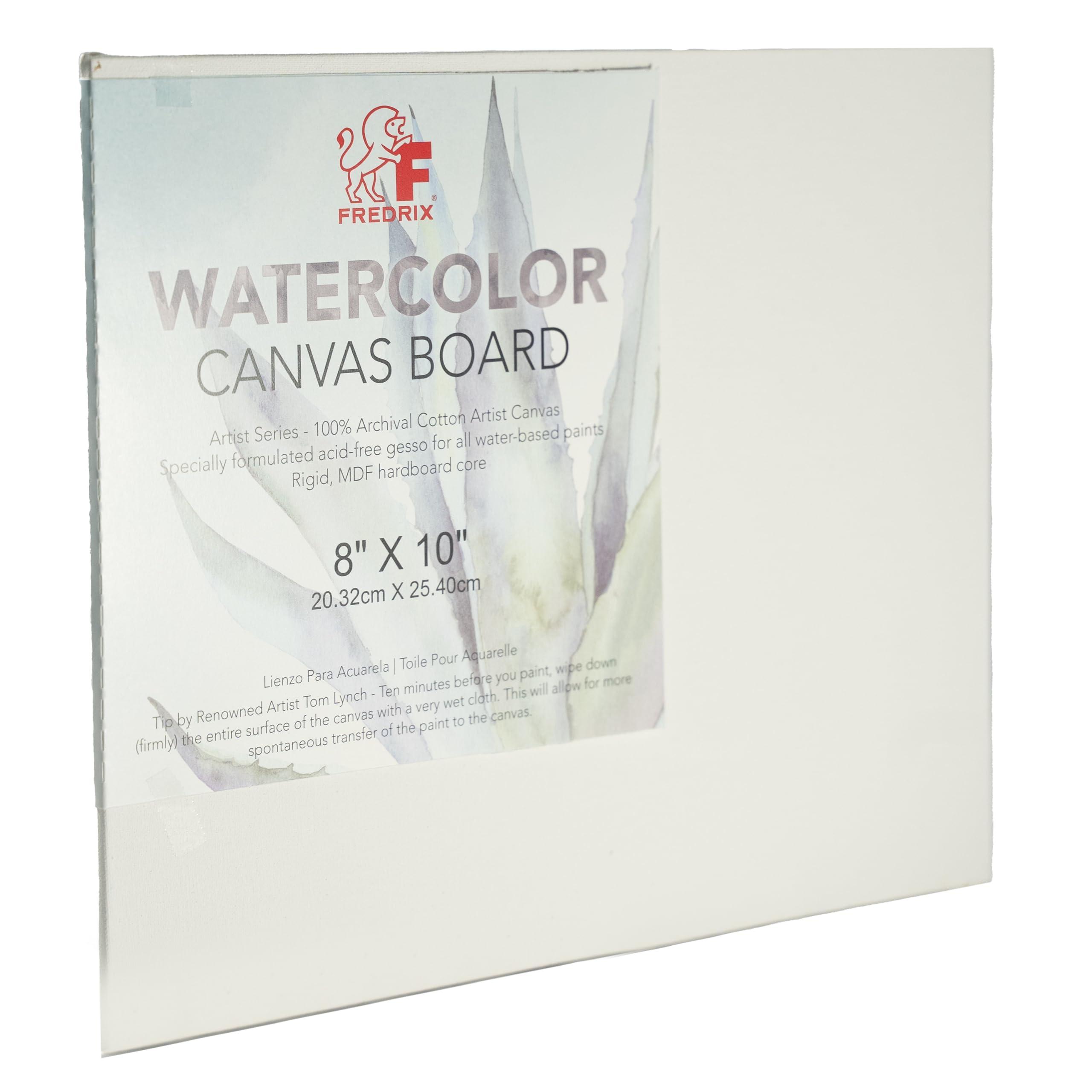 Fredrix Artist Series Watercolor Archival Canvas Board, 8'' X 10'', White