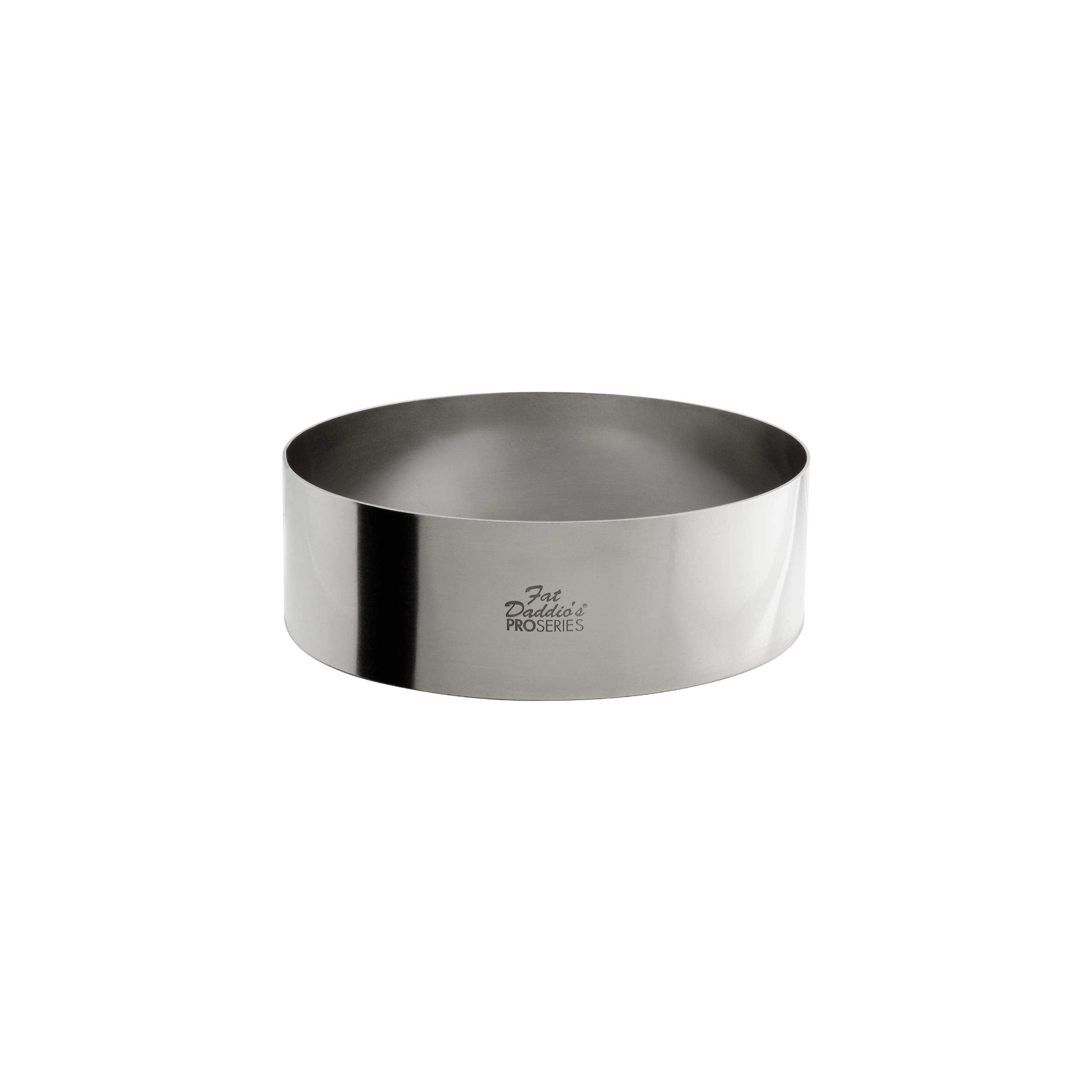 Fat Daddios Stainless Steel Round Cake & Pastry Ring, 6 x 2 Inch