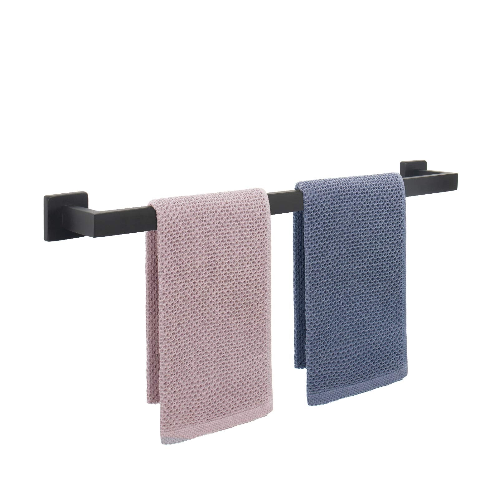 Nearmoon Bathroom Towel Bar, Bath Accessories Premium Thicken Stainless Steel Square Shower Towel Rack For Bathroom, Towel Holde