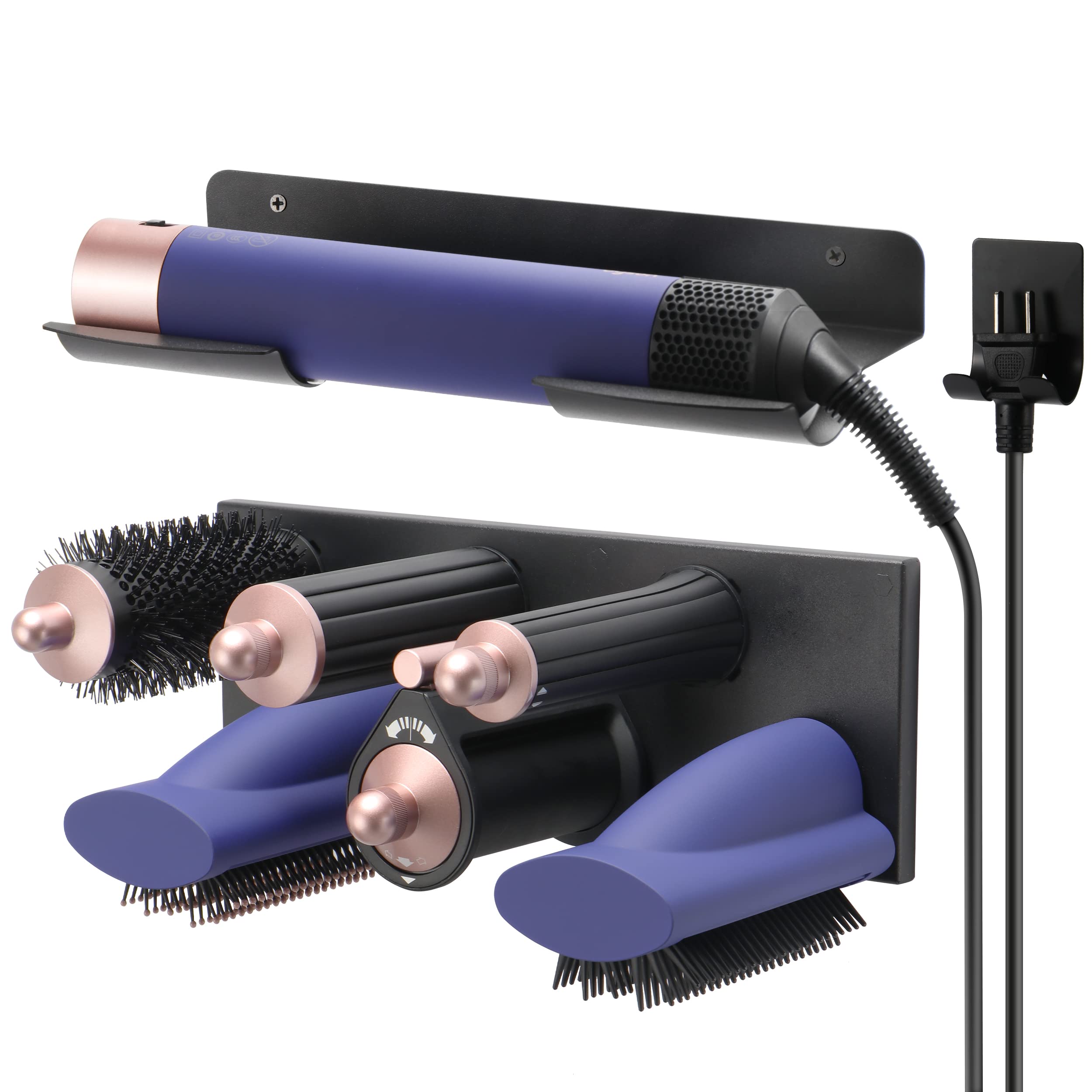 Mylifeunit Storage Holder For Dyson Airwrap Curling Iron New Complete, Metal Wall Mount For Dyson Air Wrap Accessories Organizer