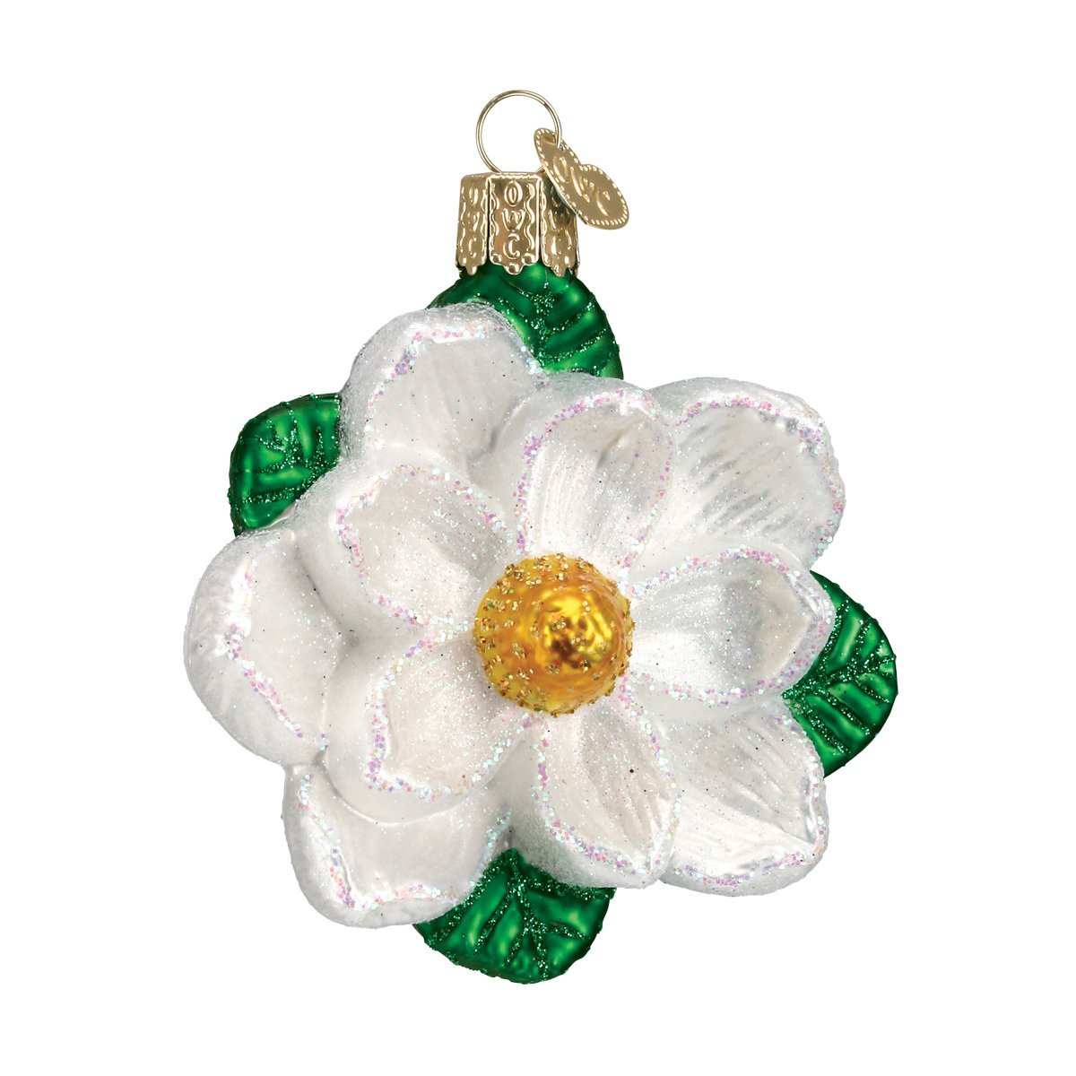 Old World Christmas Garden Gifts Glass Blown Ornaments for Christmas Tree Magnolia