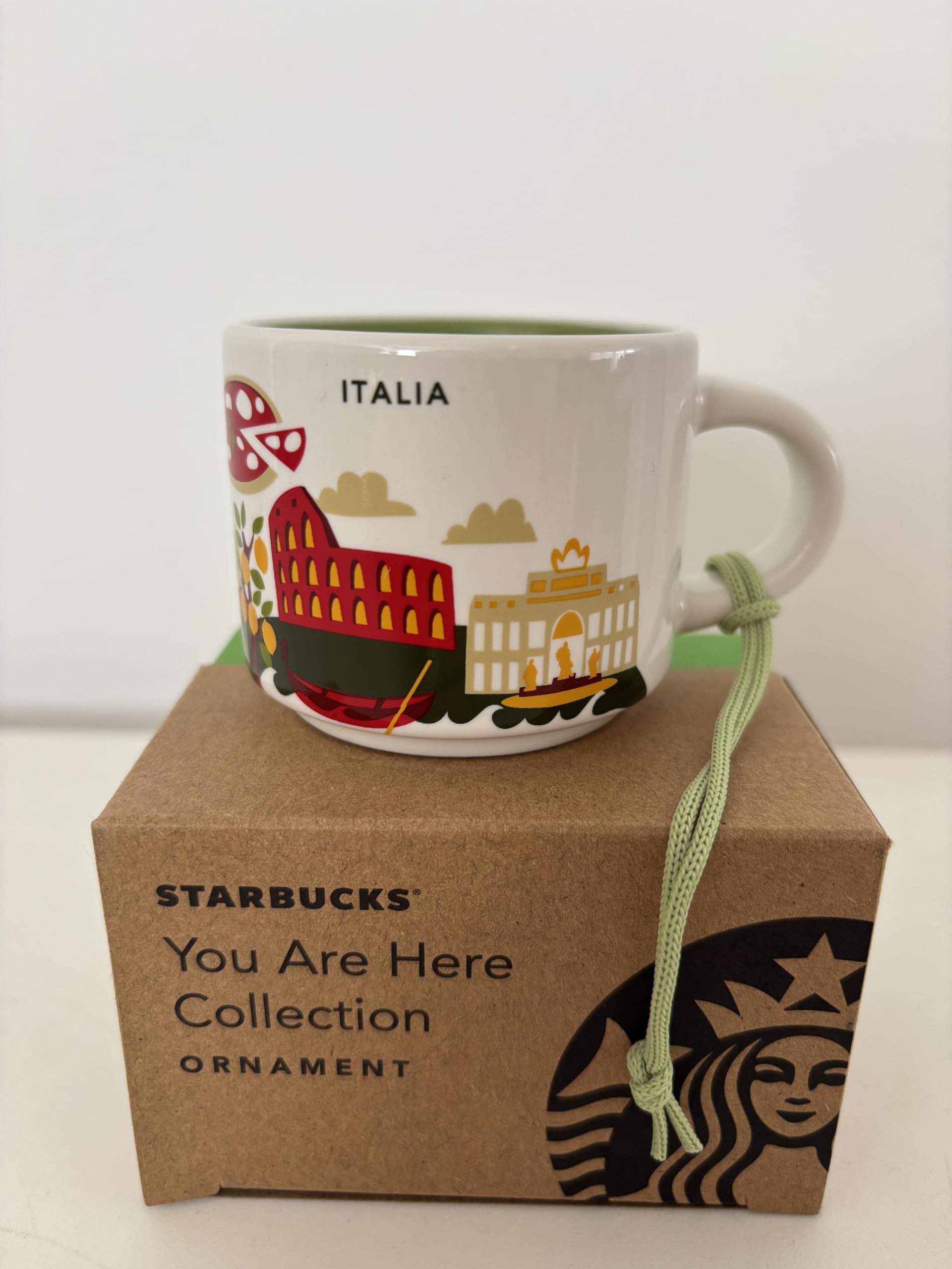 Starbucks Italy You Are Here YAH Espresso Shot Coffee Ornament Mug 2oz