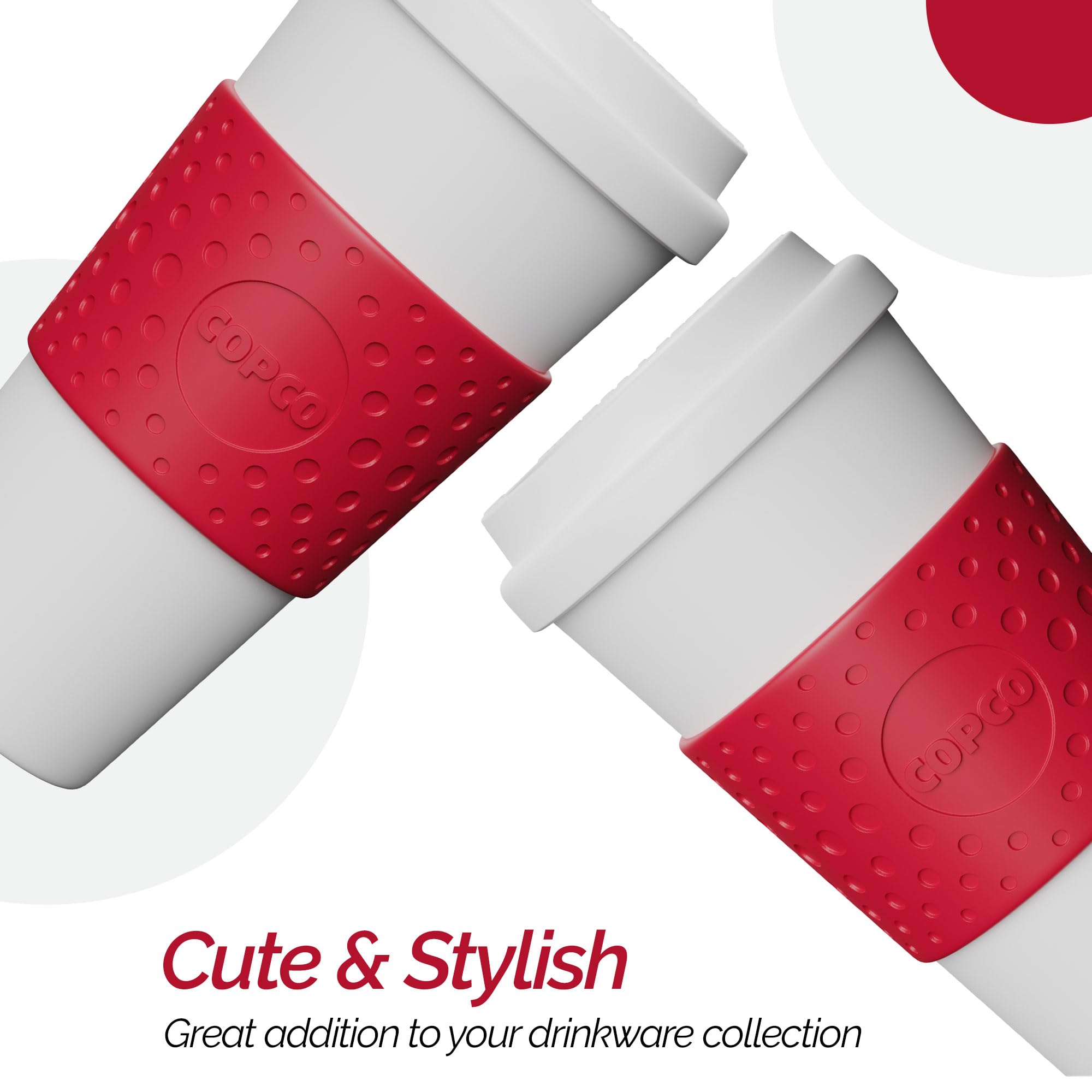 Copco Acadia Travel Mug, 16-Ounce, Cherry Red