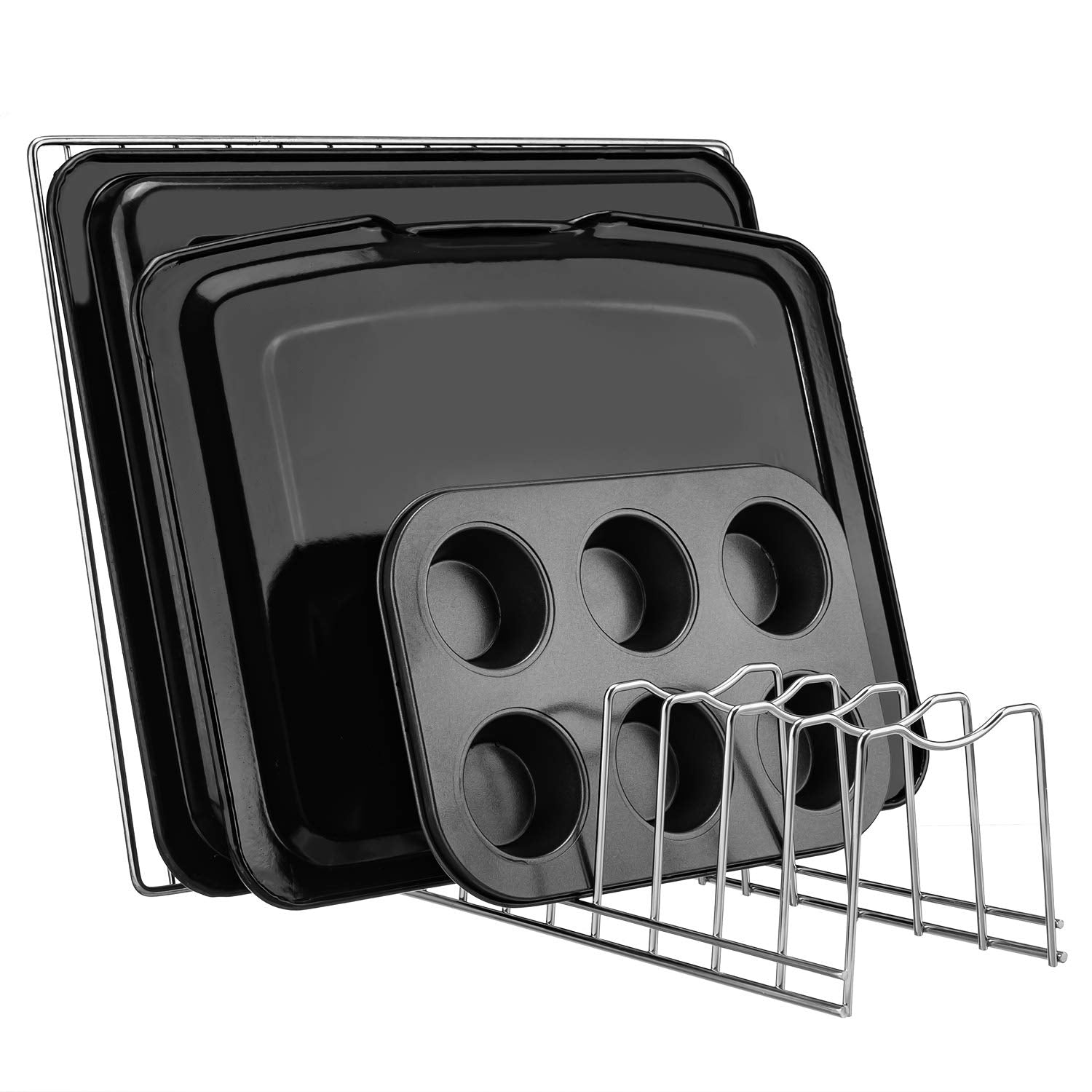 Y.Z.Bros Pot Lid Organizer, Kitchen Plate Rack Holder Rest, Storage Cutting Boards, Bakeware, Pots & Pans, Serving Trays, Reusab