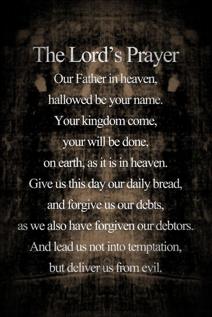 Shroud Of Turin The Lords Prayer Inspirational Motivational Religious Cool Wall Art Print Poster 24X36