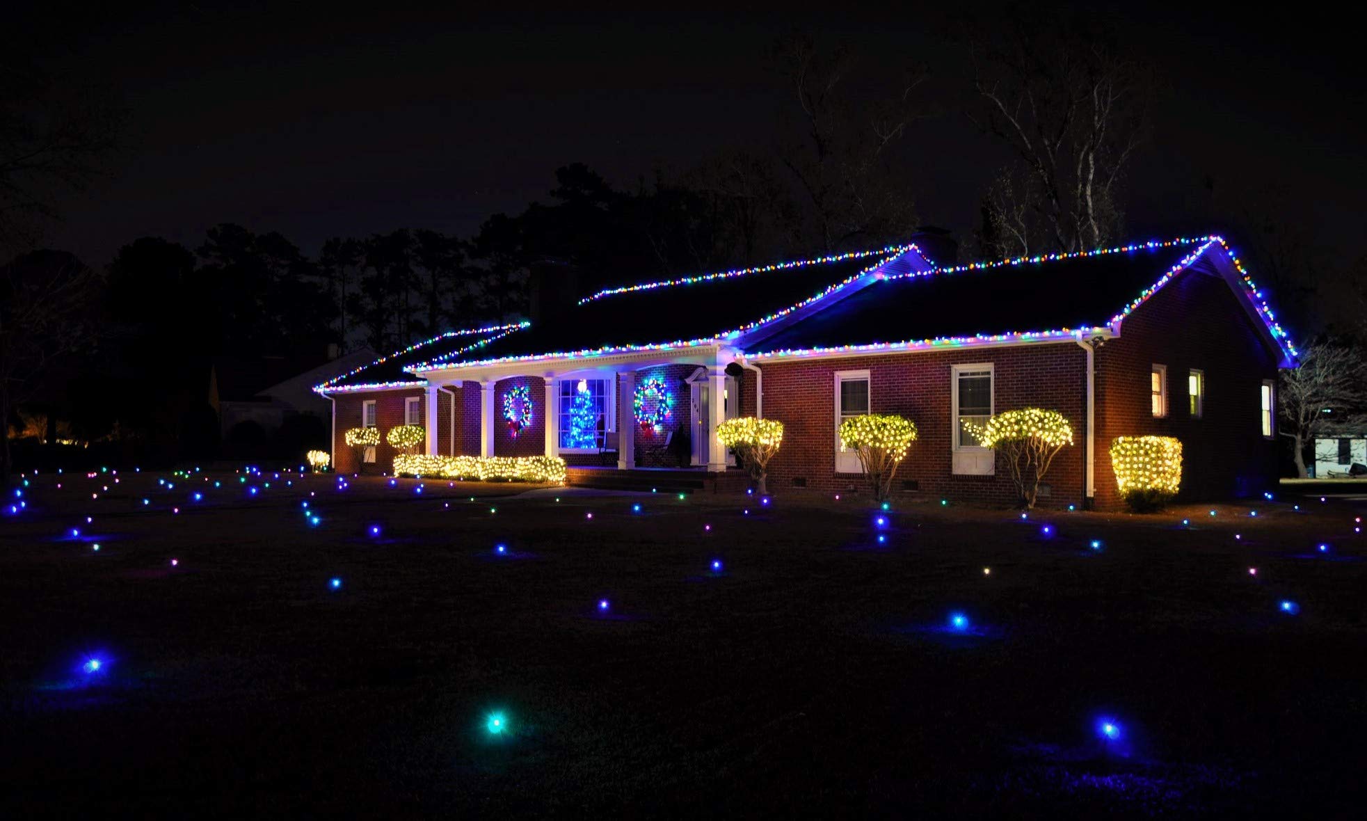 Lawn Lights Illuminated Outdoor Decoration, LED, Christmas, 36-10, Cool White