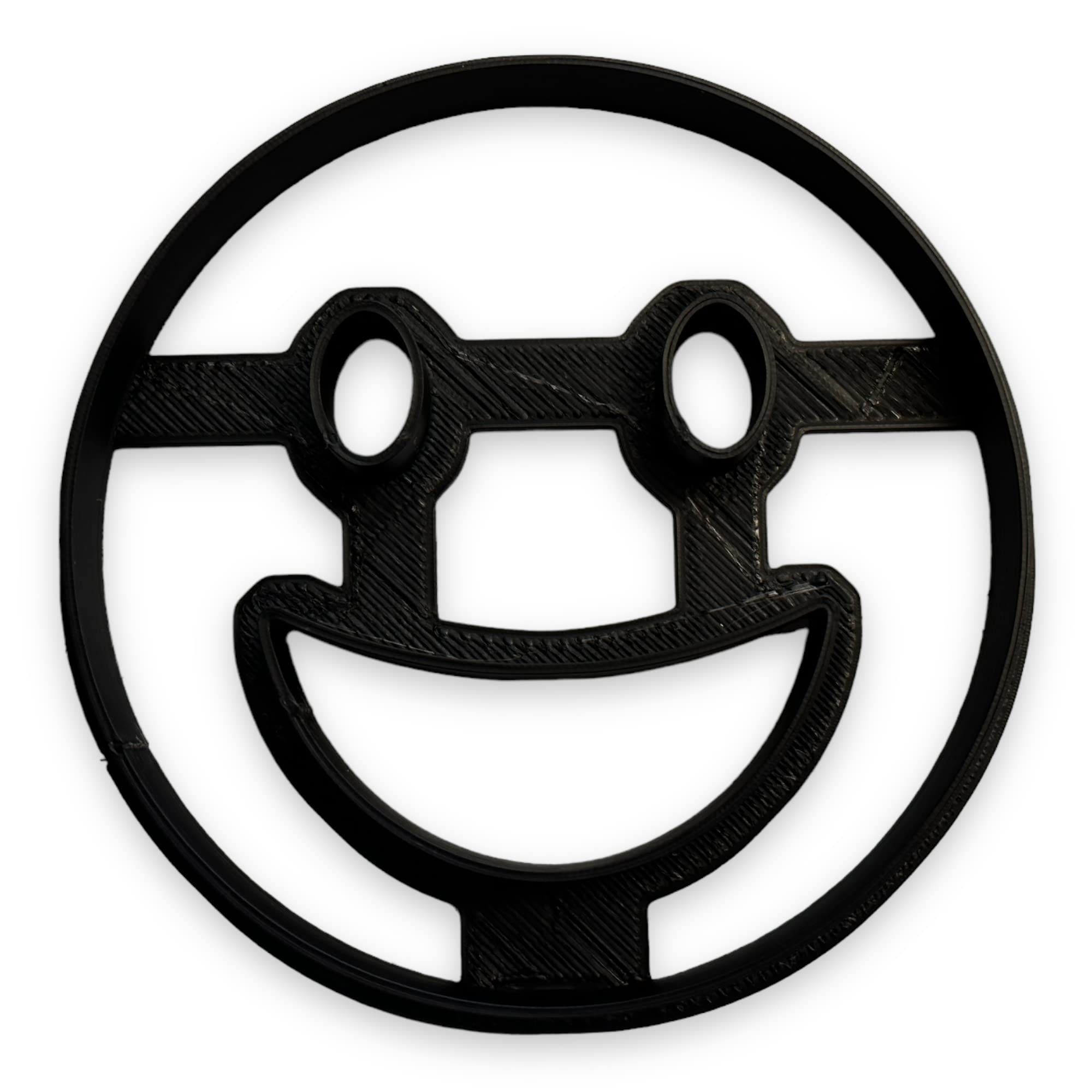 Smiley Face Cookie Cutter With Easy To Push Design (4 Inch)