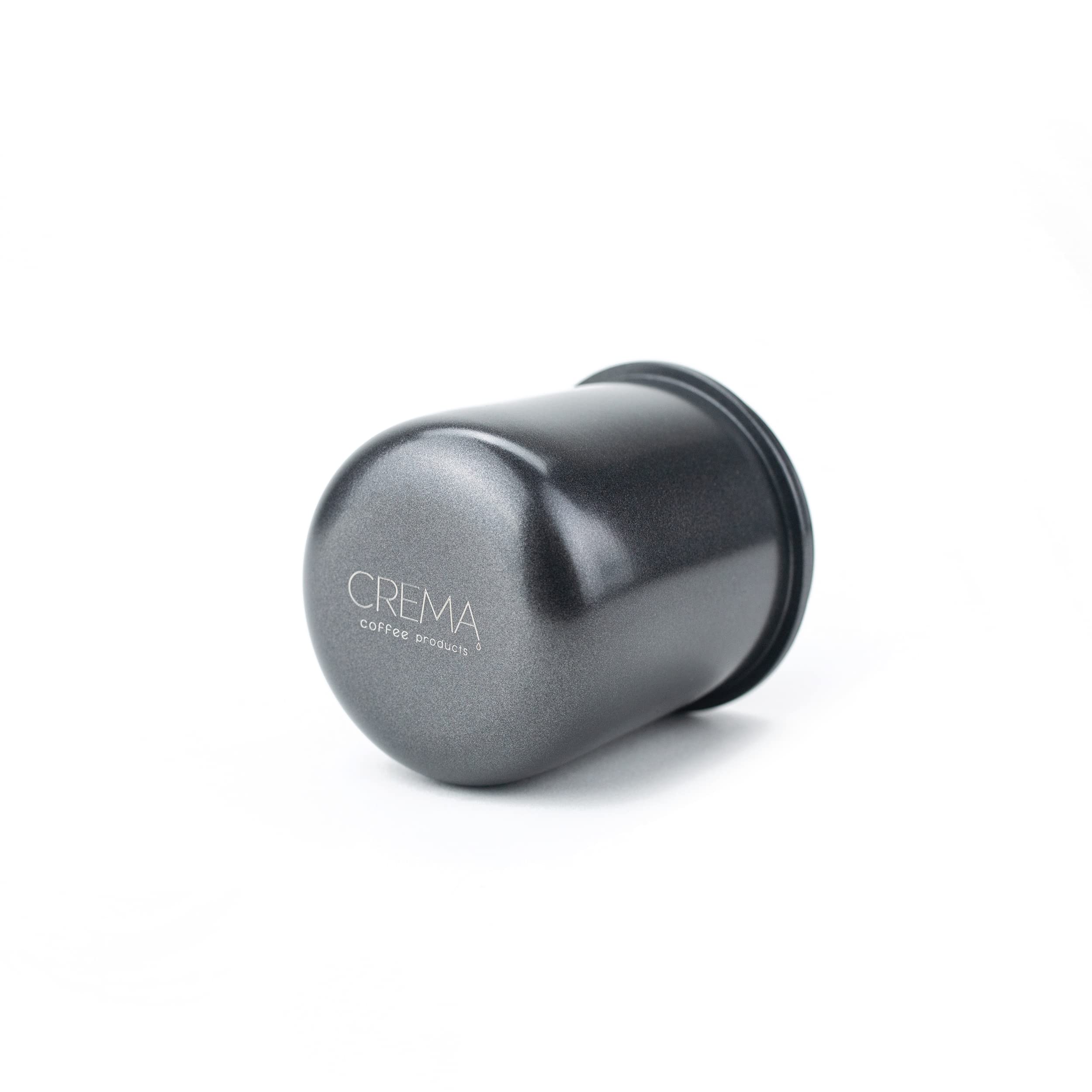 Black 58Mm Dosing Cup | White | 100% Stainless Steel | Espresso Coffee Dosing Cup | Crema Coffee Products
