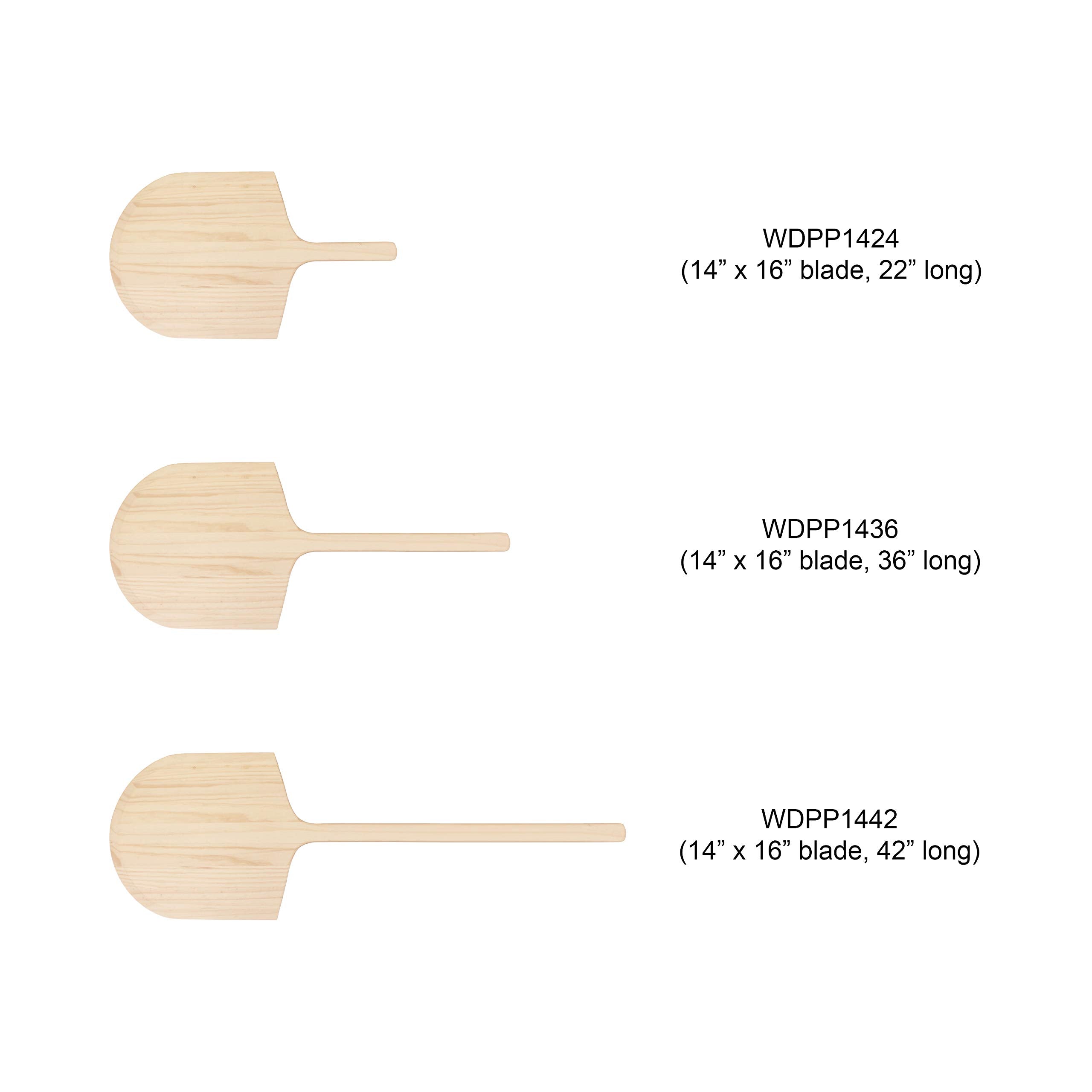 Thunder Group 36 Inch Wood Handle Pizza Peel