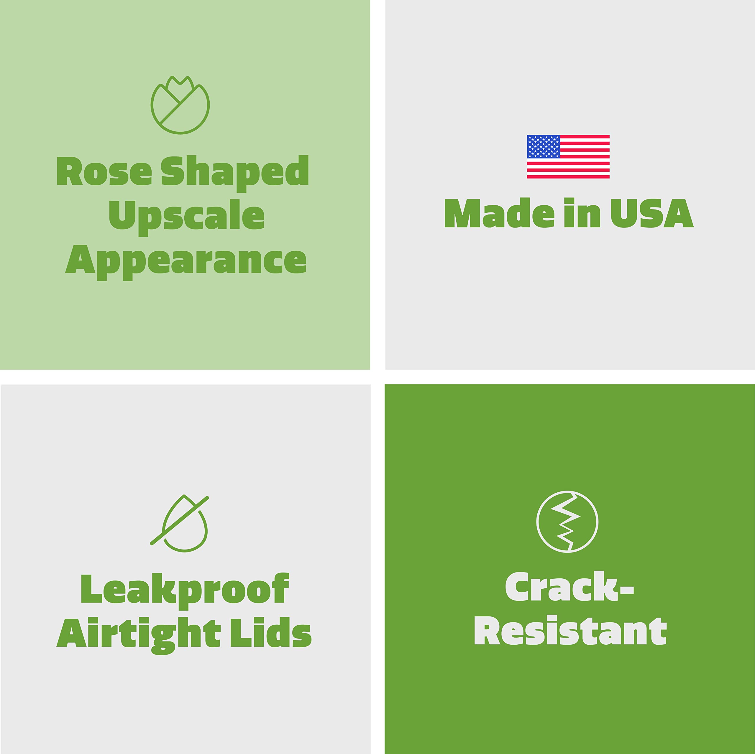 Comfy Package [50 Sets - 24 Oz.] Clear Plastic Salad Bowls To Go With Airtight Lids