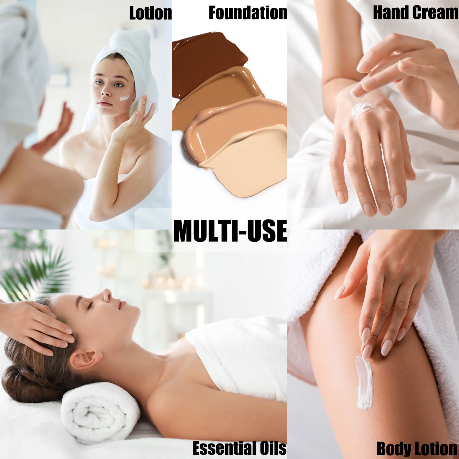 1 Oz Refillable Airless Pump Bottle, Travel Lotion Container, Plastic Cosmetic Dispenser (12Pcs,Rose Red)