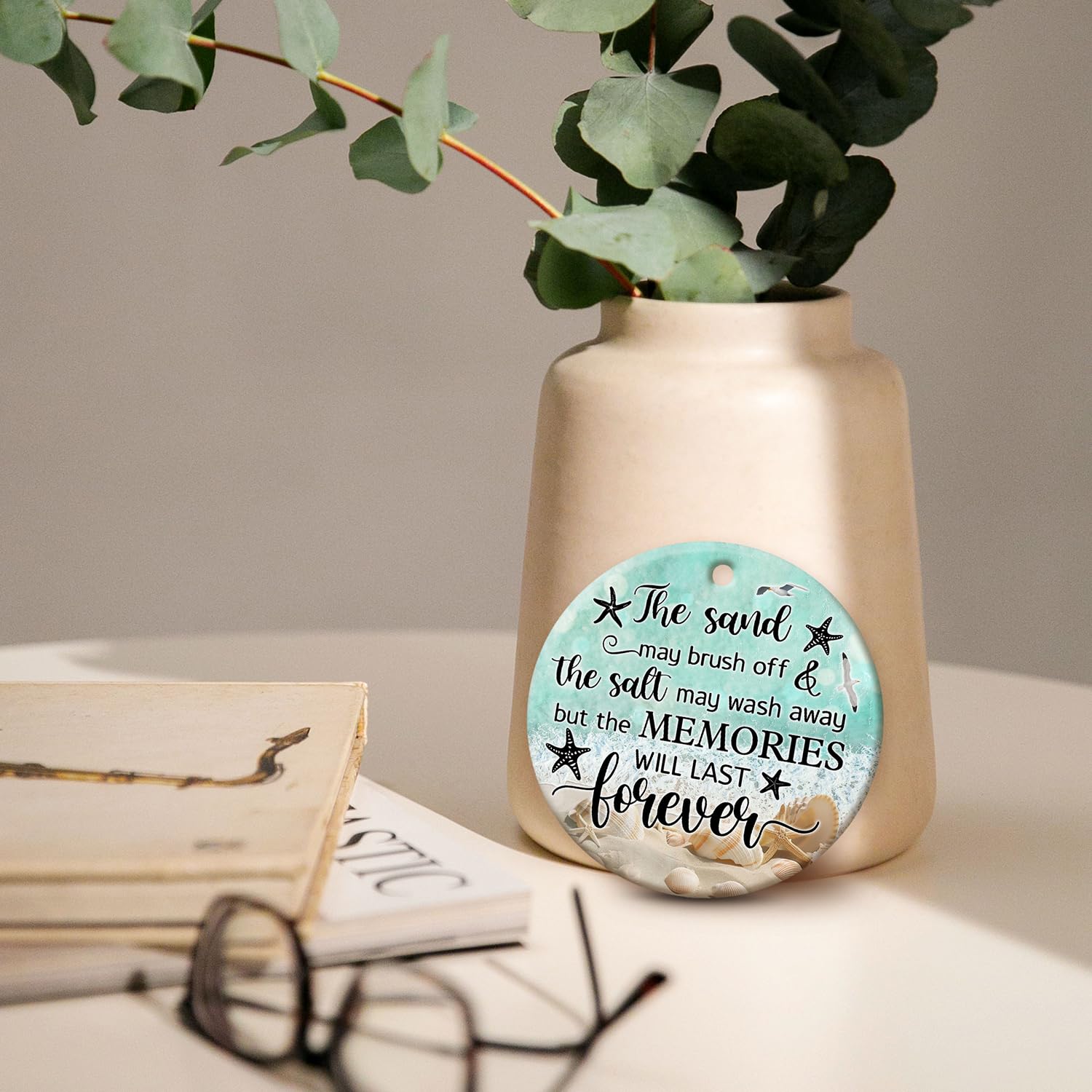 ZAGKOO Beach Themed Gift - Beach Gifts for Women - Beachy Ornaments - Decoration Gifts for Women, Men, Family, Friends - Beachy