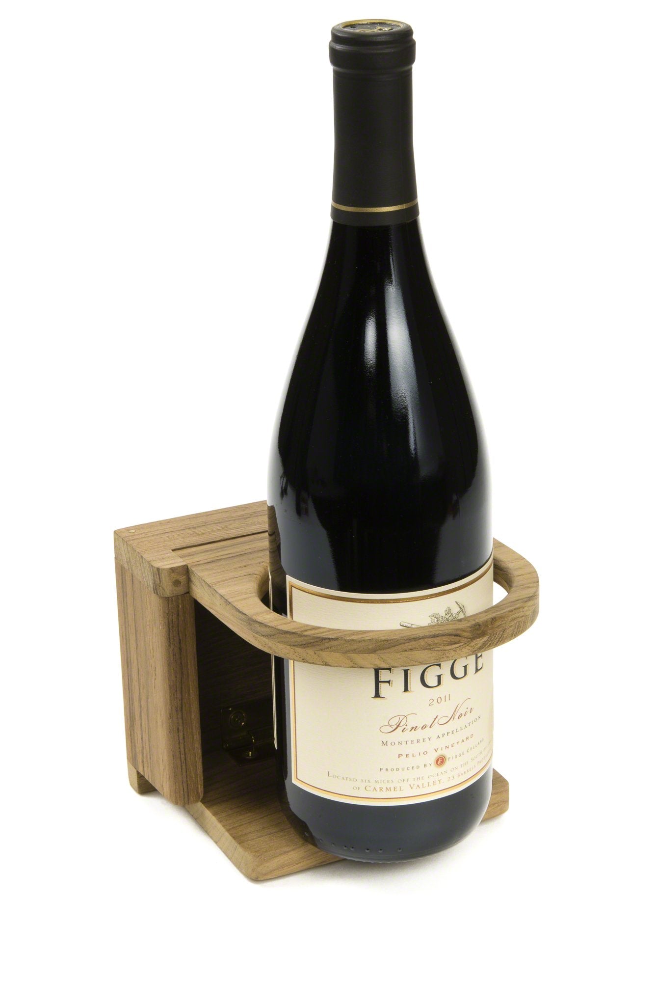 Whitecap 62602 Teak Folding Insulated Drink Holder Brown