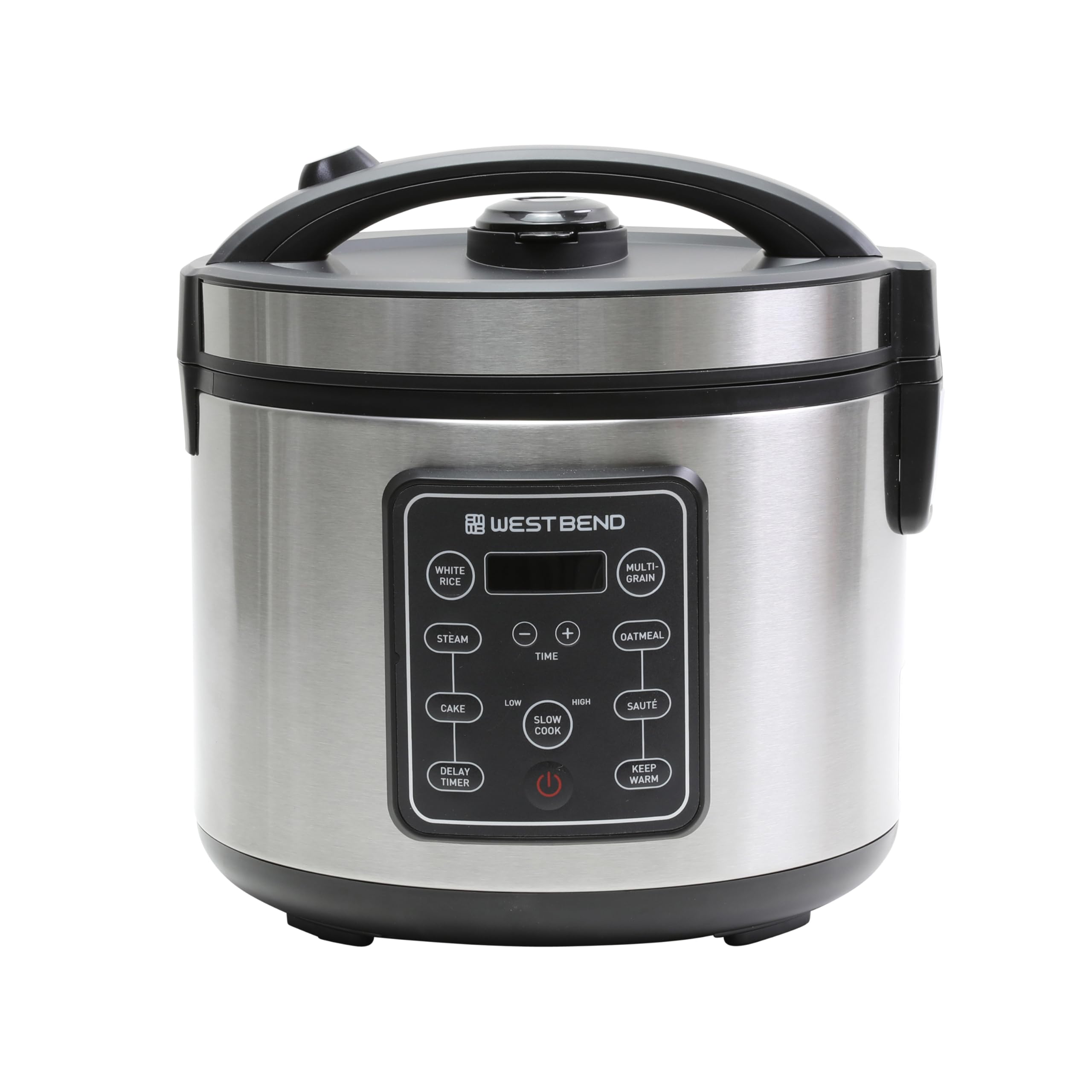West Bend Rice & Grain Multi Cooker Programmable with 9 Preset Functions, Features Delay Start and Keep Warm Functions and Steam