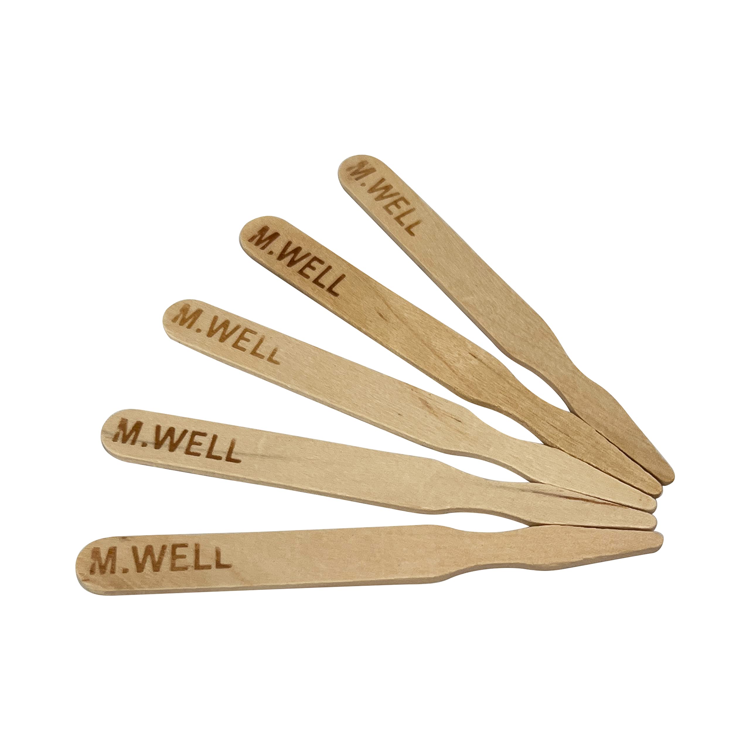 Kingseal 3.5 Inch Natural Birch Wood Steak Markers, Heat Stamped, Med Well, Commercial Bulk Pack - 10 Boxes Of 500 (5,000Pcs Tot
