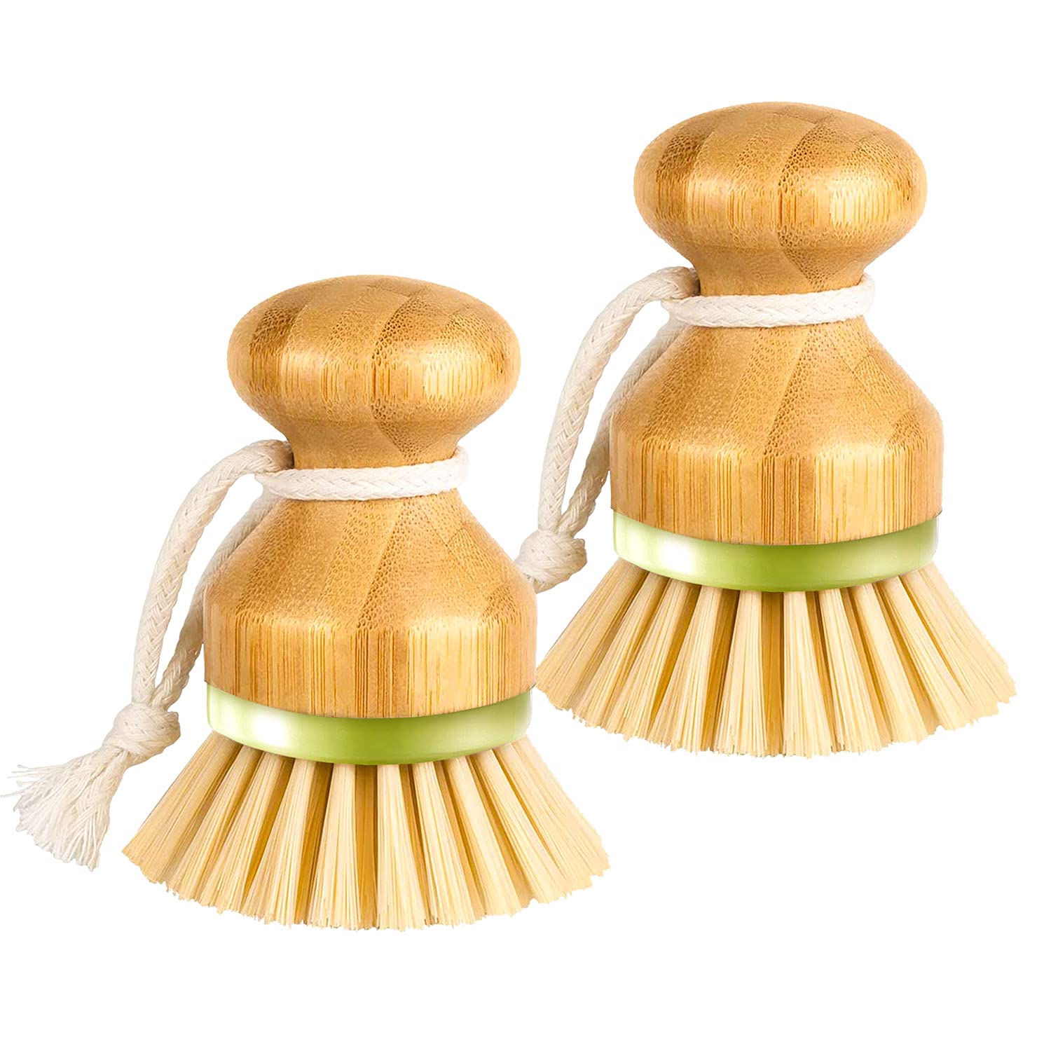 Dish Brush, Premium Dish Scrub Brush Set (Pack Of 2), Made By Earth Friendly Recycled Materials, Durable Stiff Bristles Great Fo