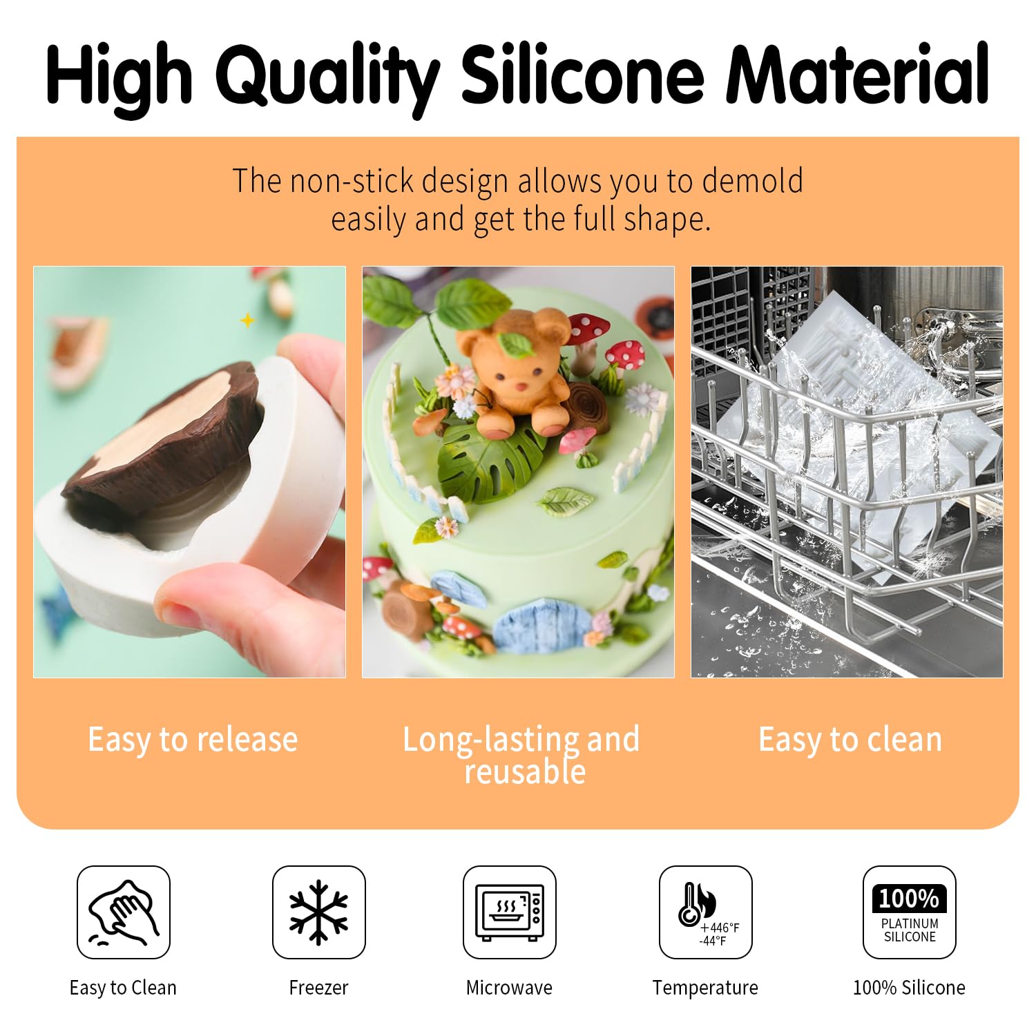 Sk 3D Fairy House Christmas Silicone Fondant Mold Cake Decorating Pastry Gumpaste Tool