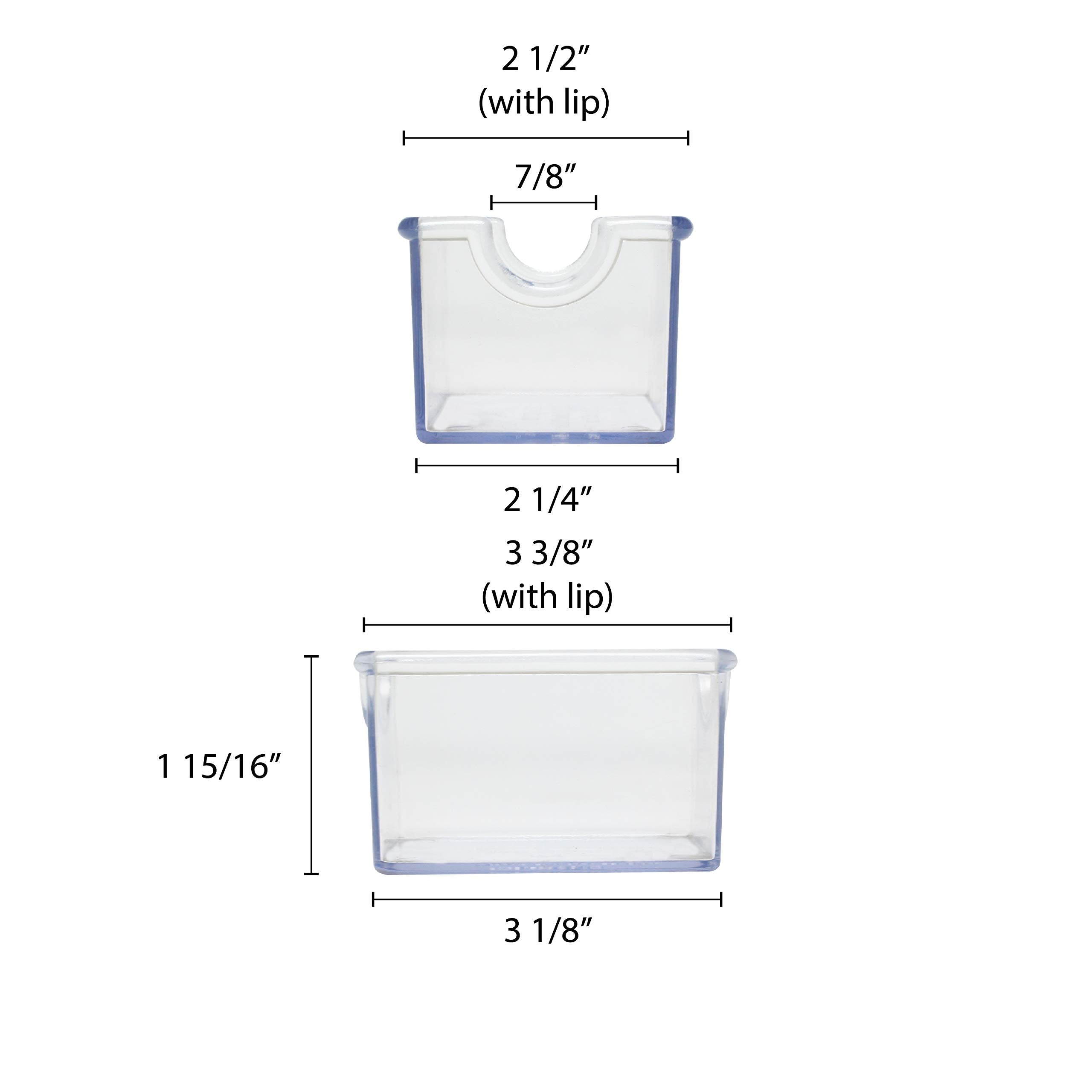 Thunder Group Plsp032Cl Sugar Packet Holder, Clear, Pack Of 12