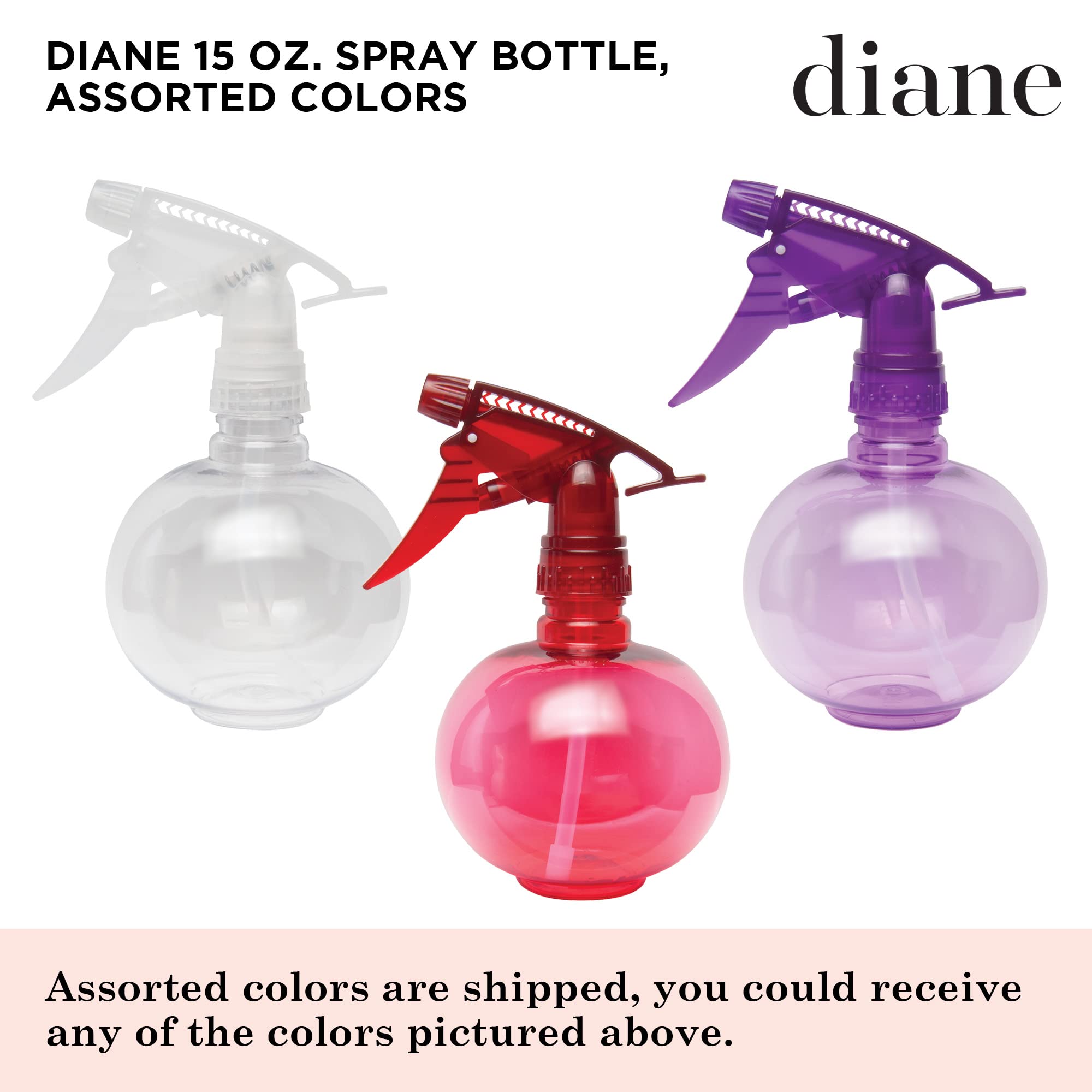 Diane Spray Bottle, Assorted, 15 Oz