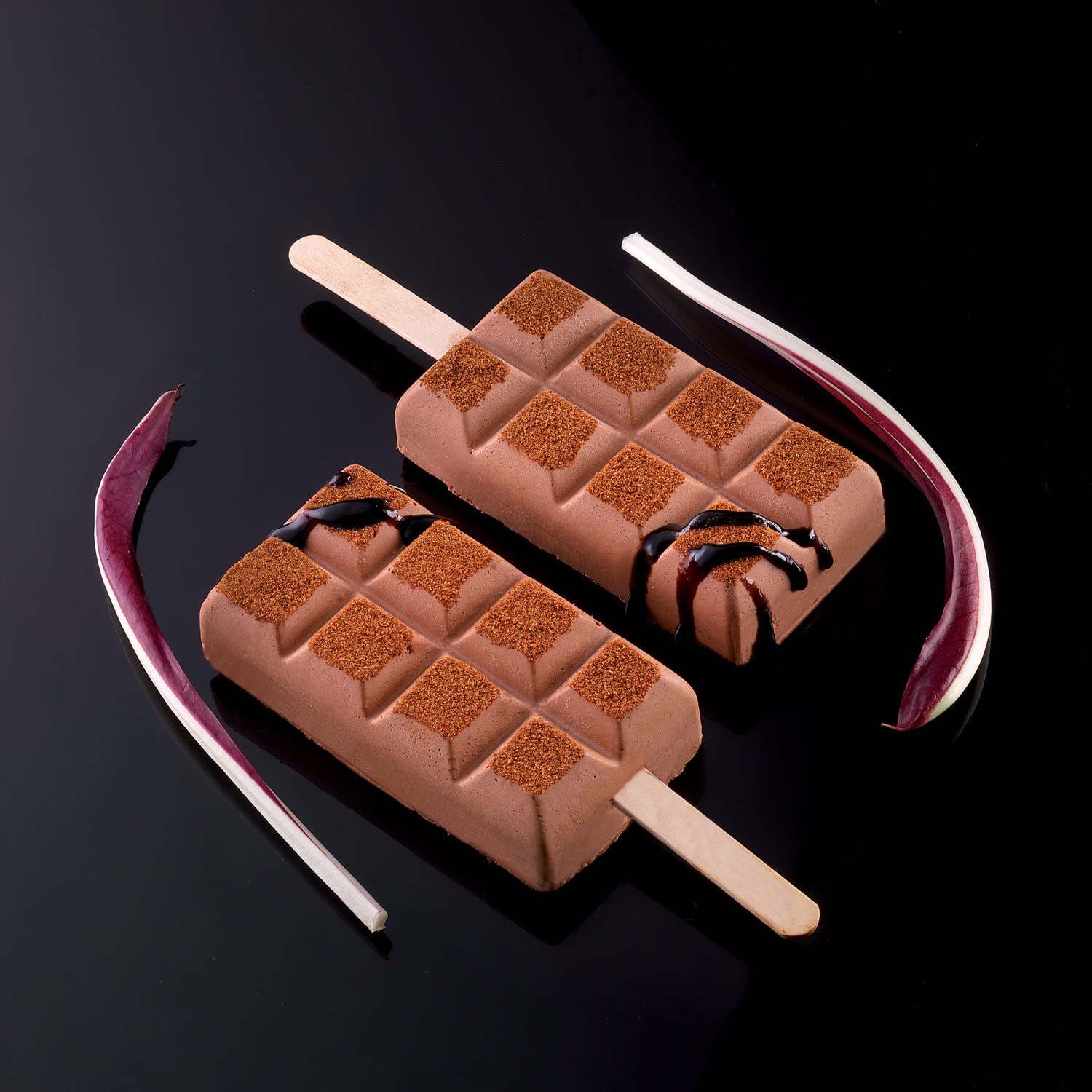 Silikomart Silicone Easy Ice Cream Bar Mold, Set Of 2, Chocostick