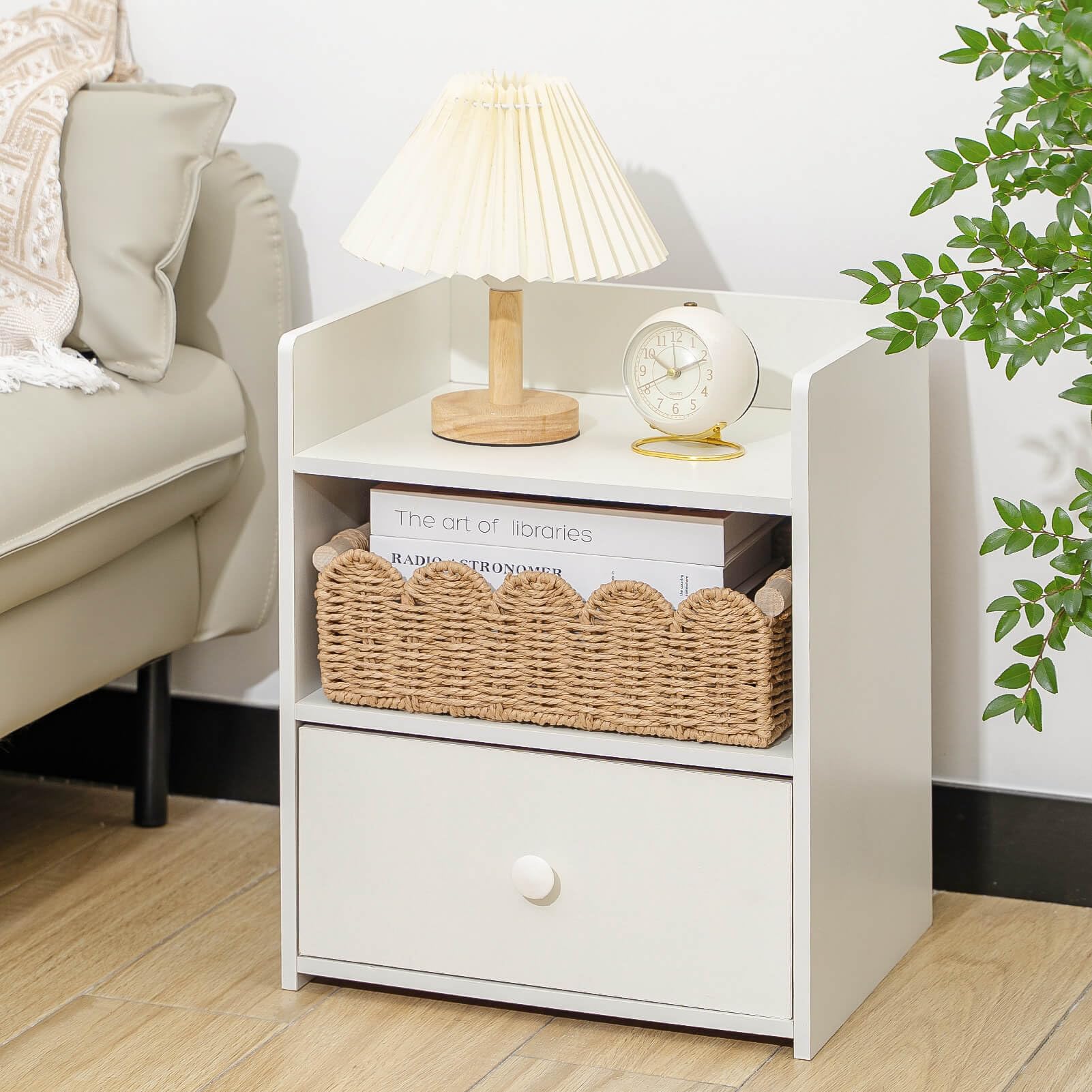 CubesLand Paper Rope Scalloped Edge Toilet Paper Storage Basket, Small Living Room, Bedroom Decor Baskets for Over Toilet Storag