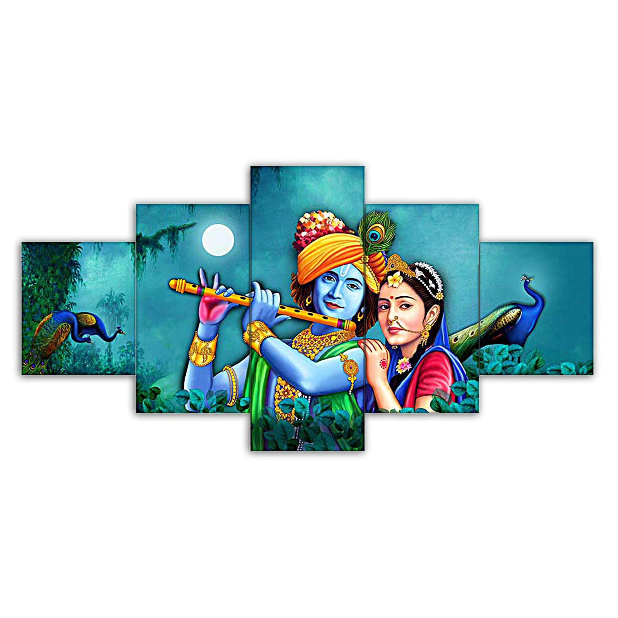 Sundro Craft Eternal Love Enchanting Radha Krishna Wall Art Bring Harmony To Your Living Space (75 X 43 Cm)